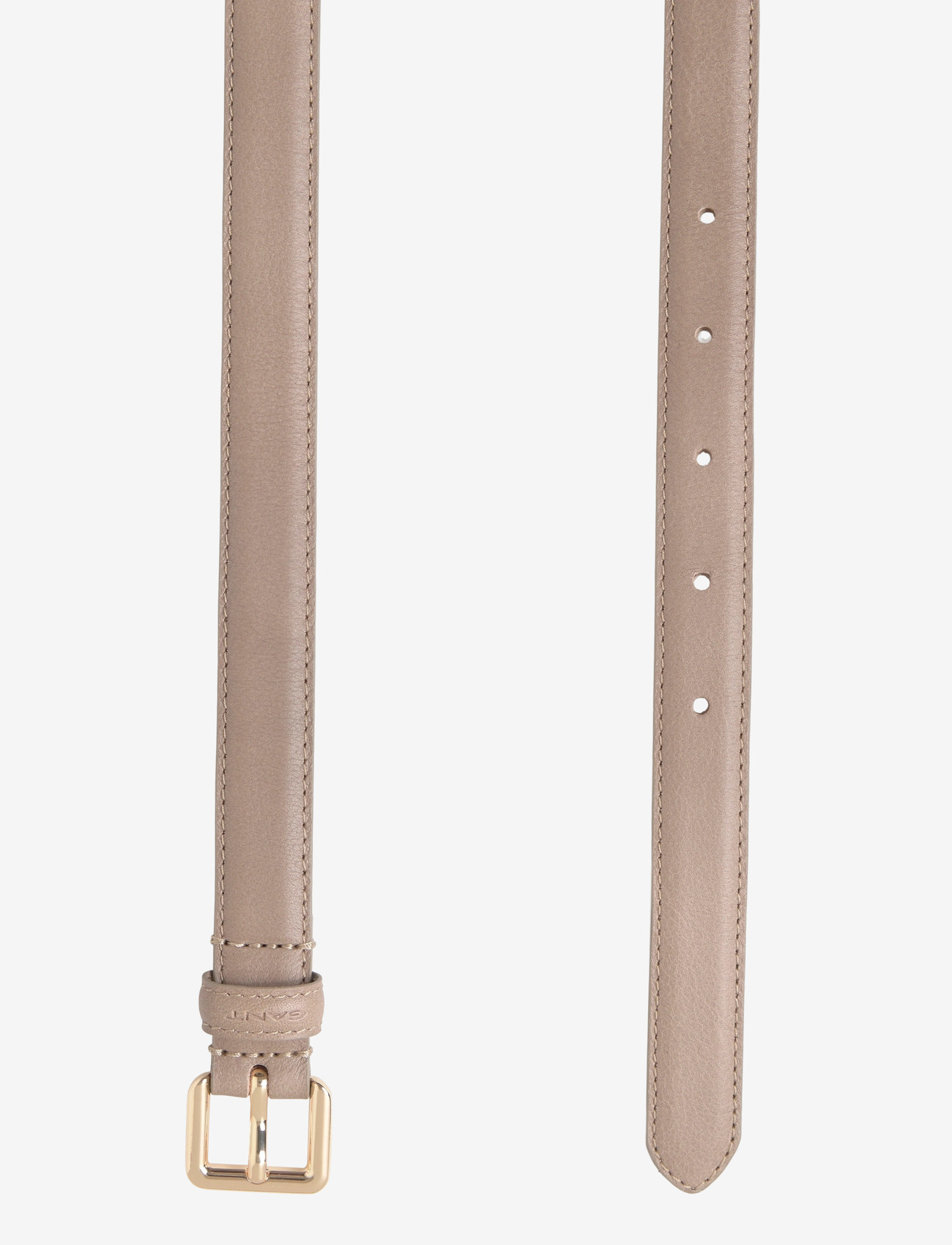 Gant - SLIM LEATHER BELT - læderbælter - taupe beige - 1