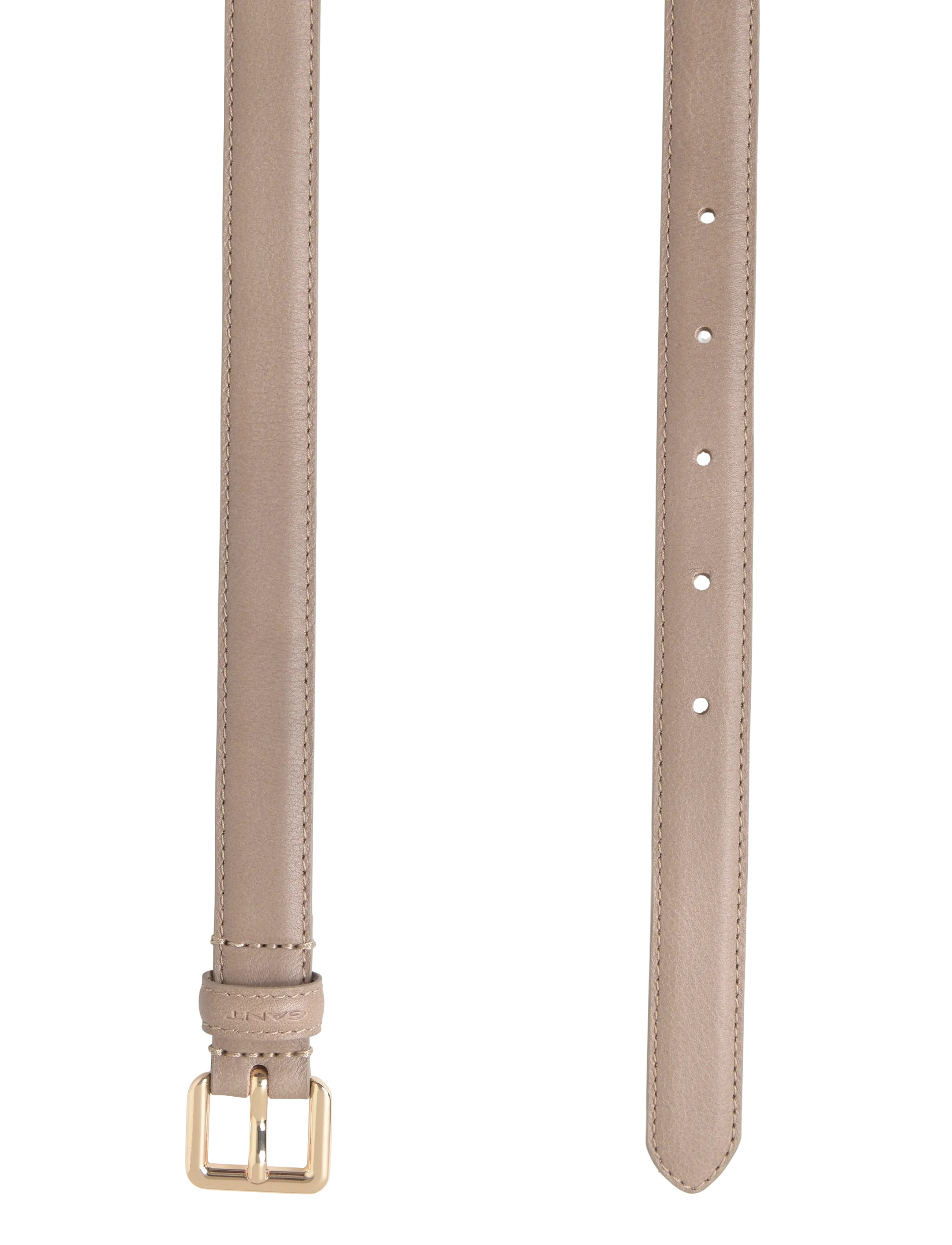 Gant - SLIM LEATHER BELT - leðurbelti - taupe beige - 1