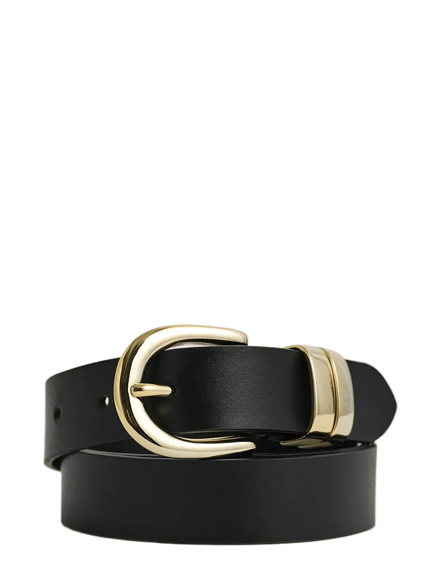 Gant - CHUNKY KEEPER LEATHER BELT - læderbælter - black - 0