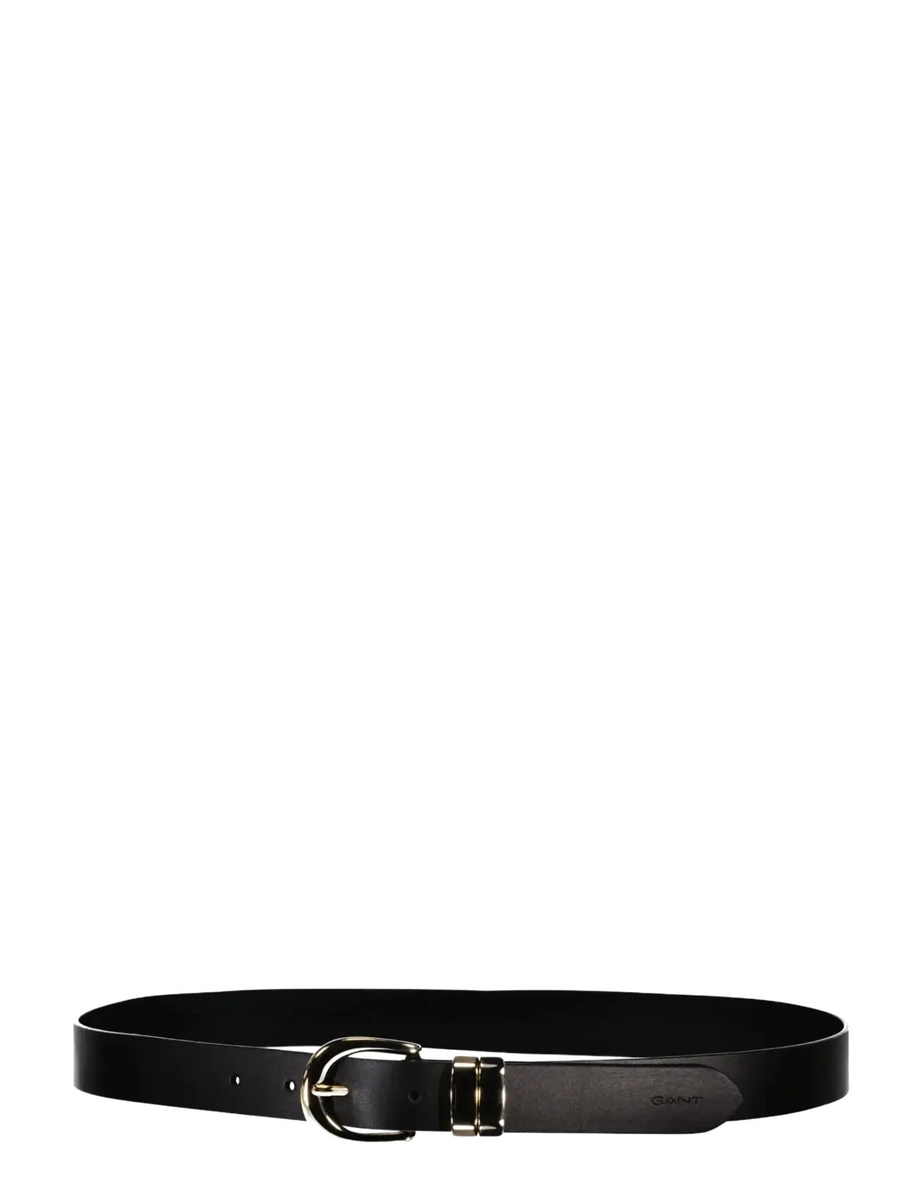 Gant - CHUNKY KEEPER LEATHER BELT - leather belts - black - 1