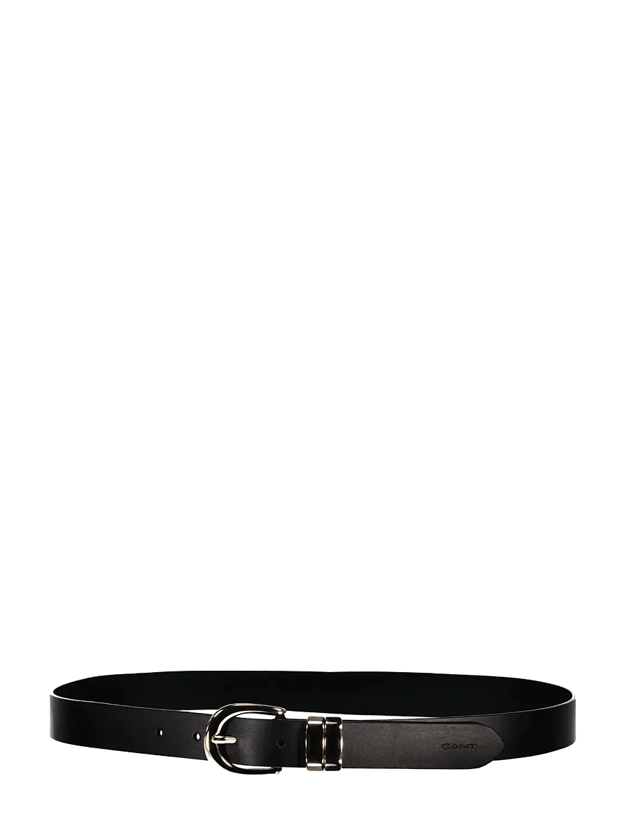 Gant - CHUNKY KEEPER LEATHER BELT - leather belts - black - 1