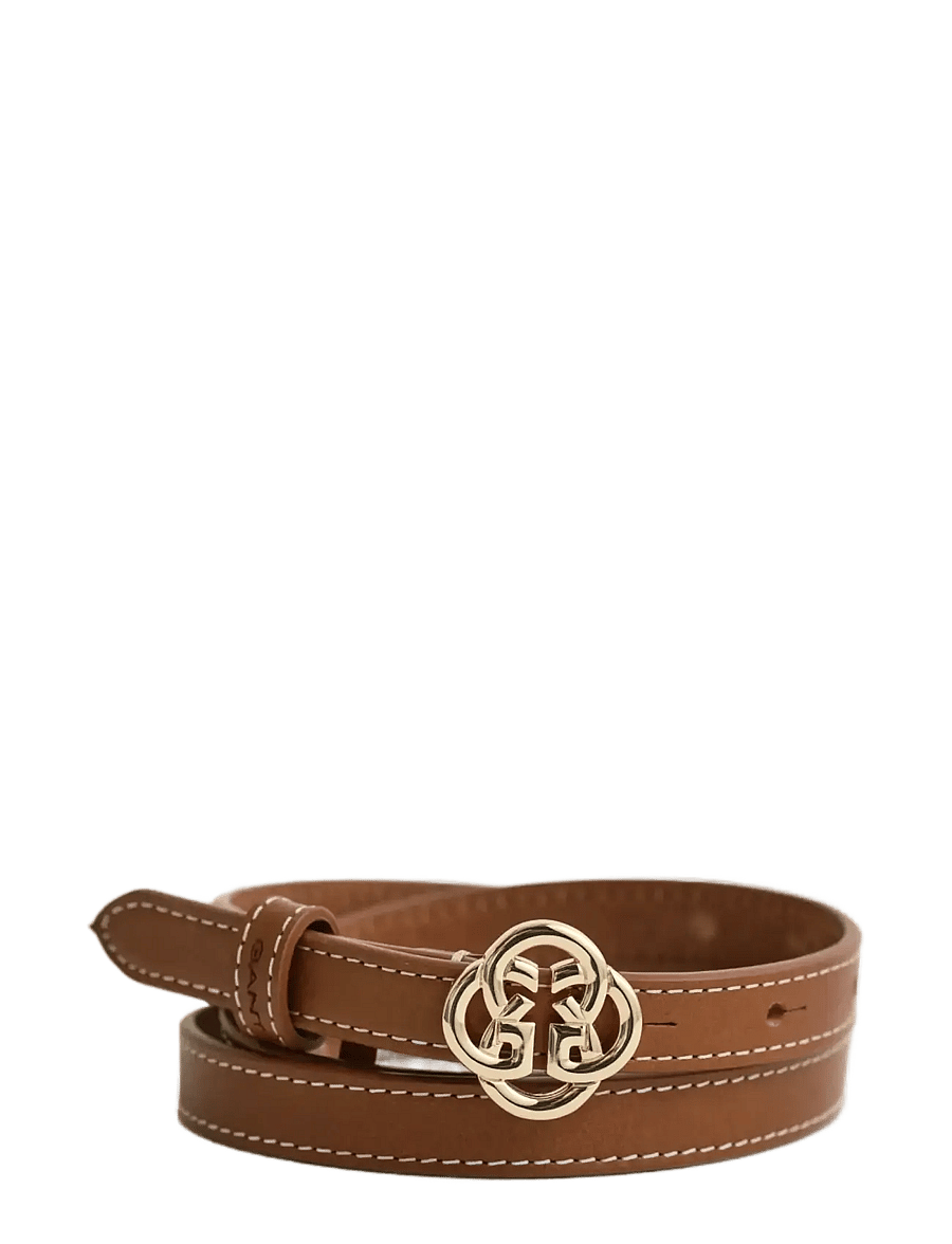 Gant - Monogram Leather Belt - nahkrihmad - cognac - 0