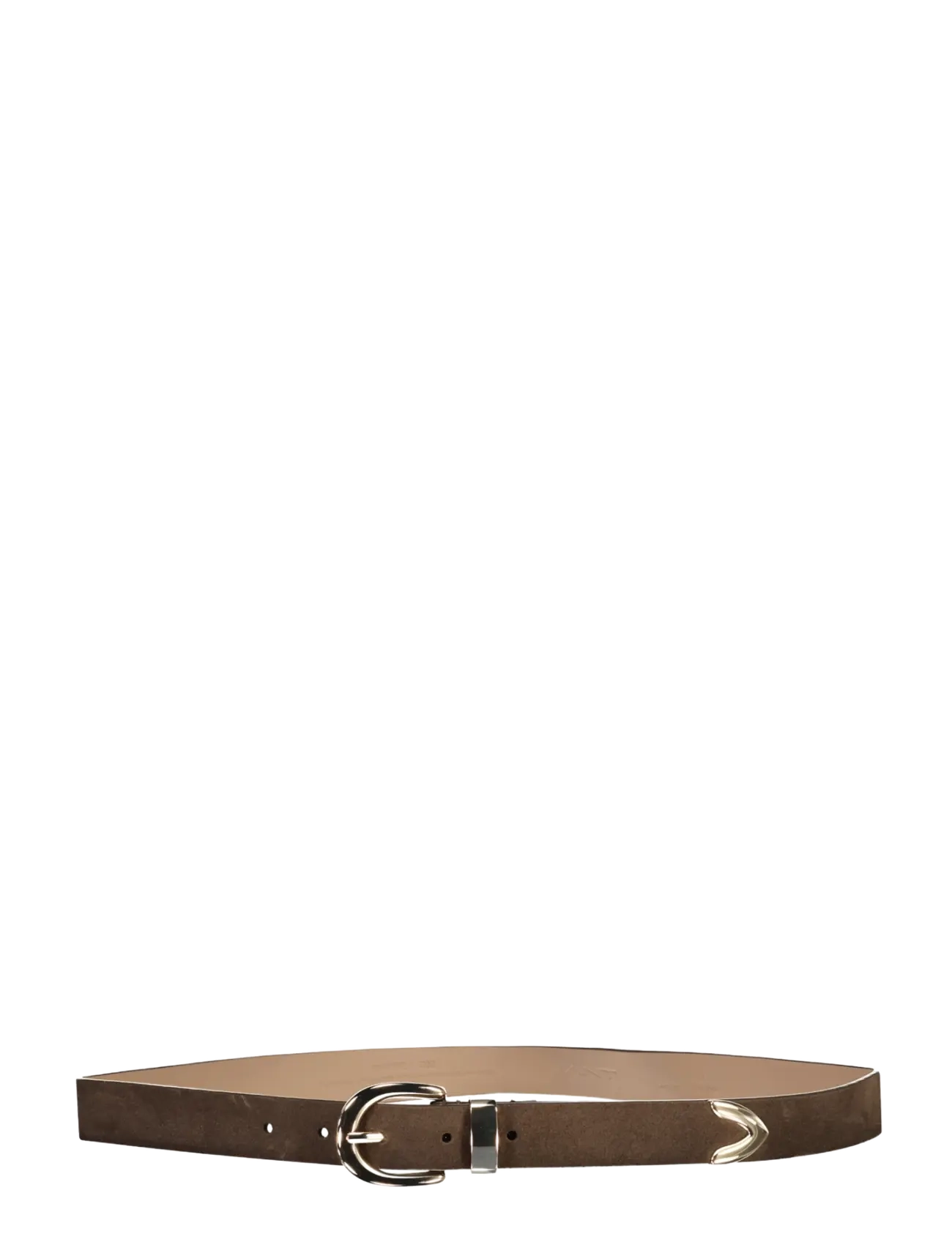 Gant - SUEDE METAL TIP BELT - ledergürtel - deep brown - 1