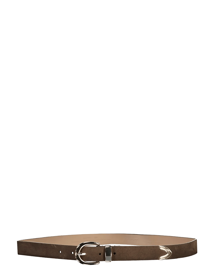 Gant - SUEDE METAL TIP BELT - ledergürtel - deep brown - 1