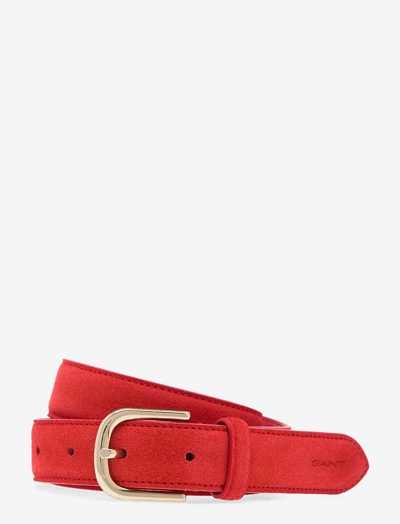 GANT - SUEDE BELT - bright red - 0