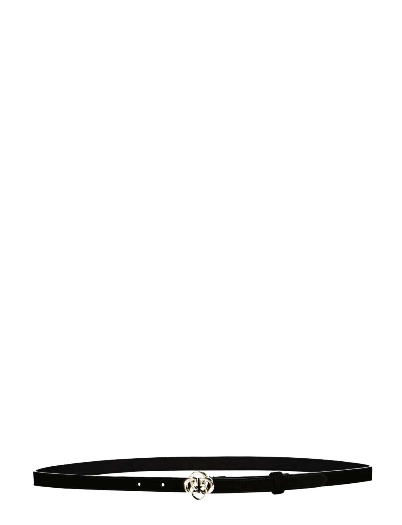 Gant MONOGRAM BUCKLE SLIM SUEDE BELT - Gant - BLACK / black