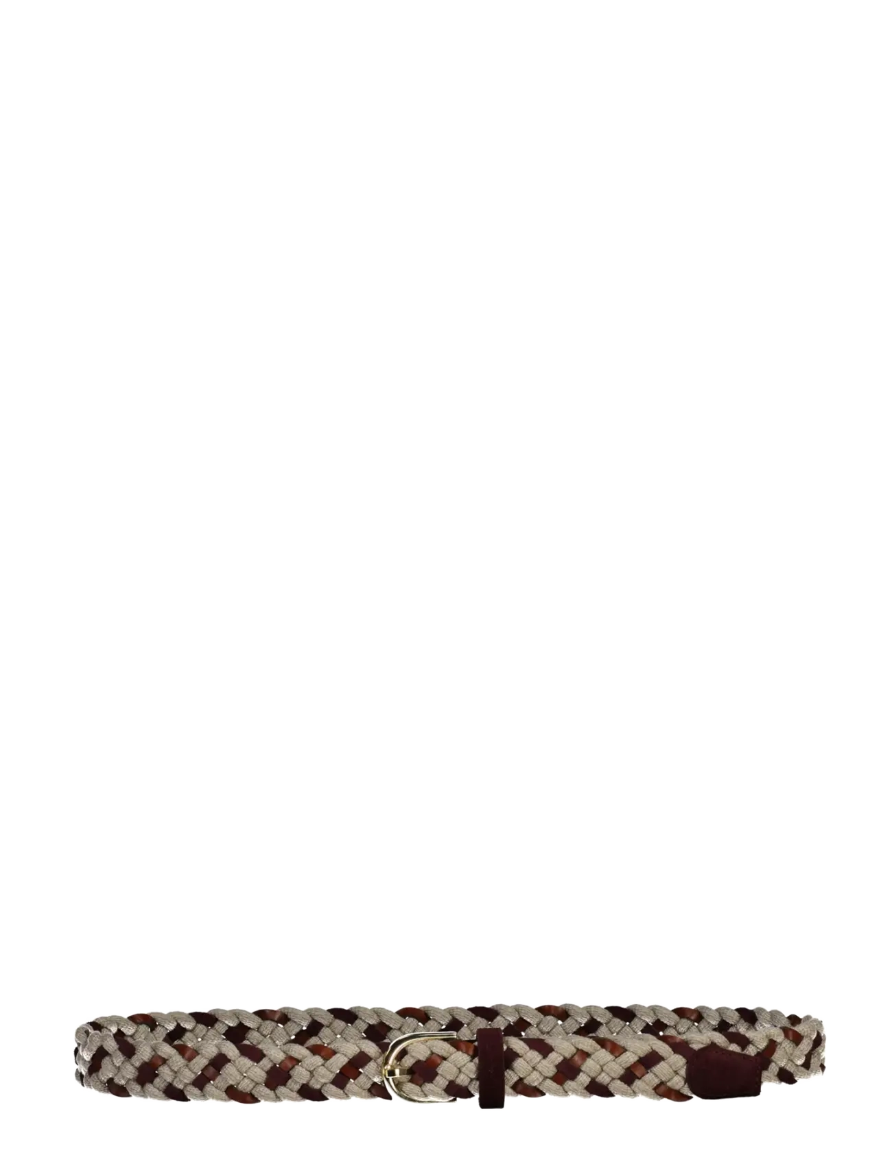 Gant LEATHER MIX BRAIDED BELT - Modetrends - DARKENED WINE / burgundy
