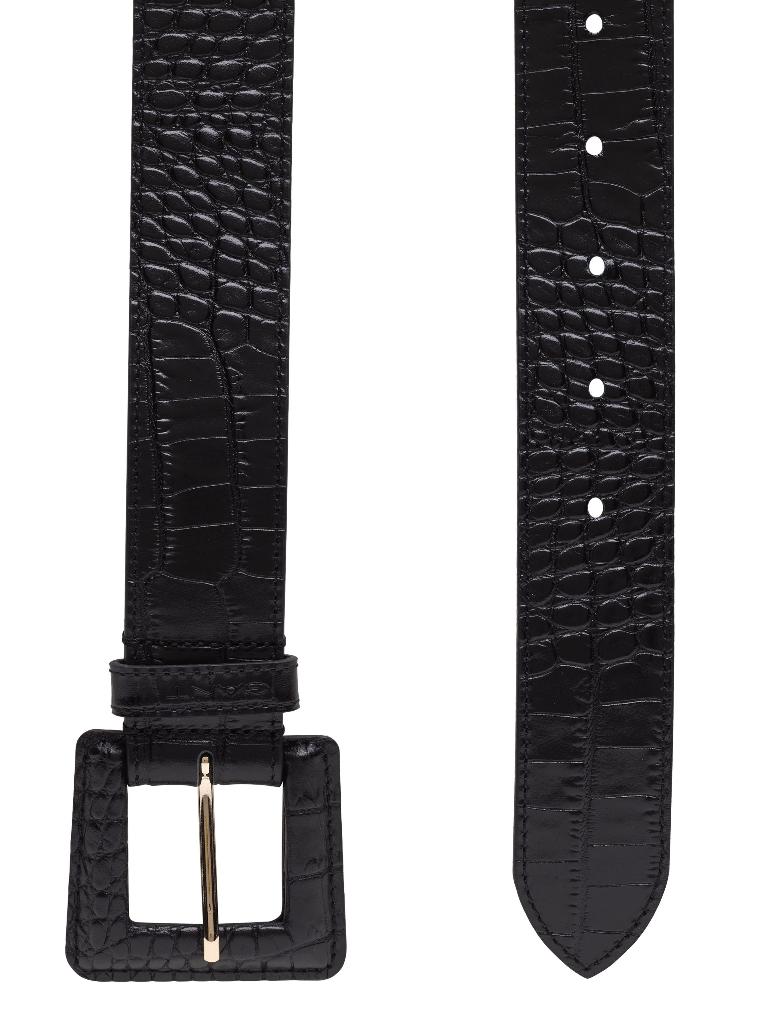 GANT - D1. EMBOSSED BELT - black - 1