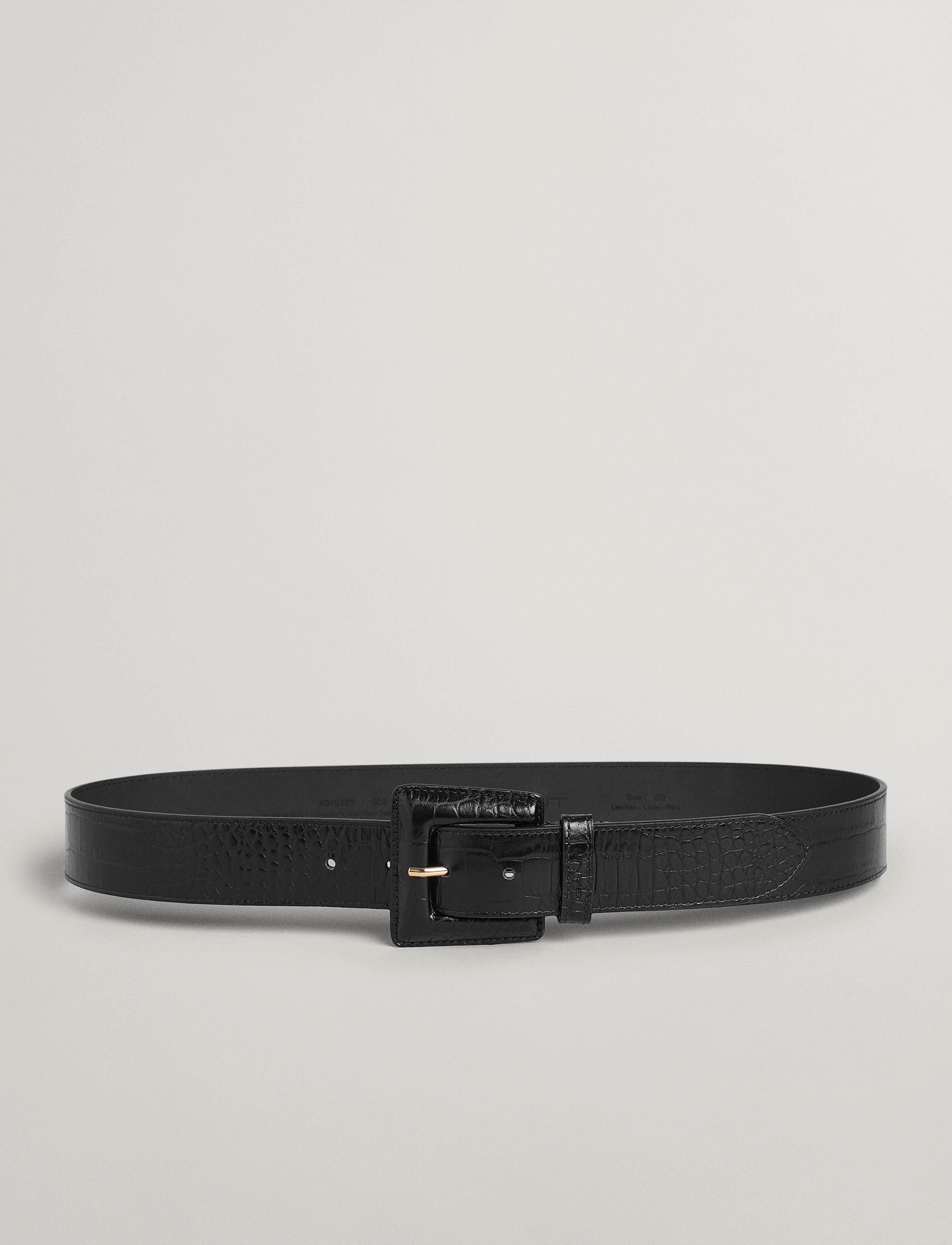 GANT - D1. EMBOSSED BELT - black - 3