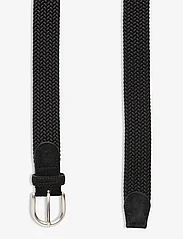 GANT - ELASTIC BRAID BELT - belts - black - 1