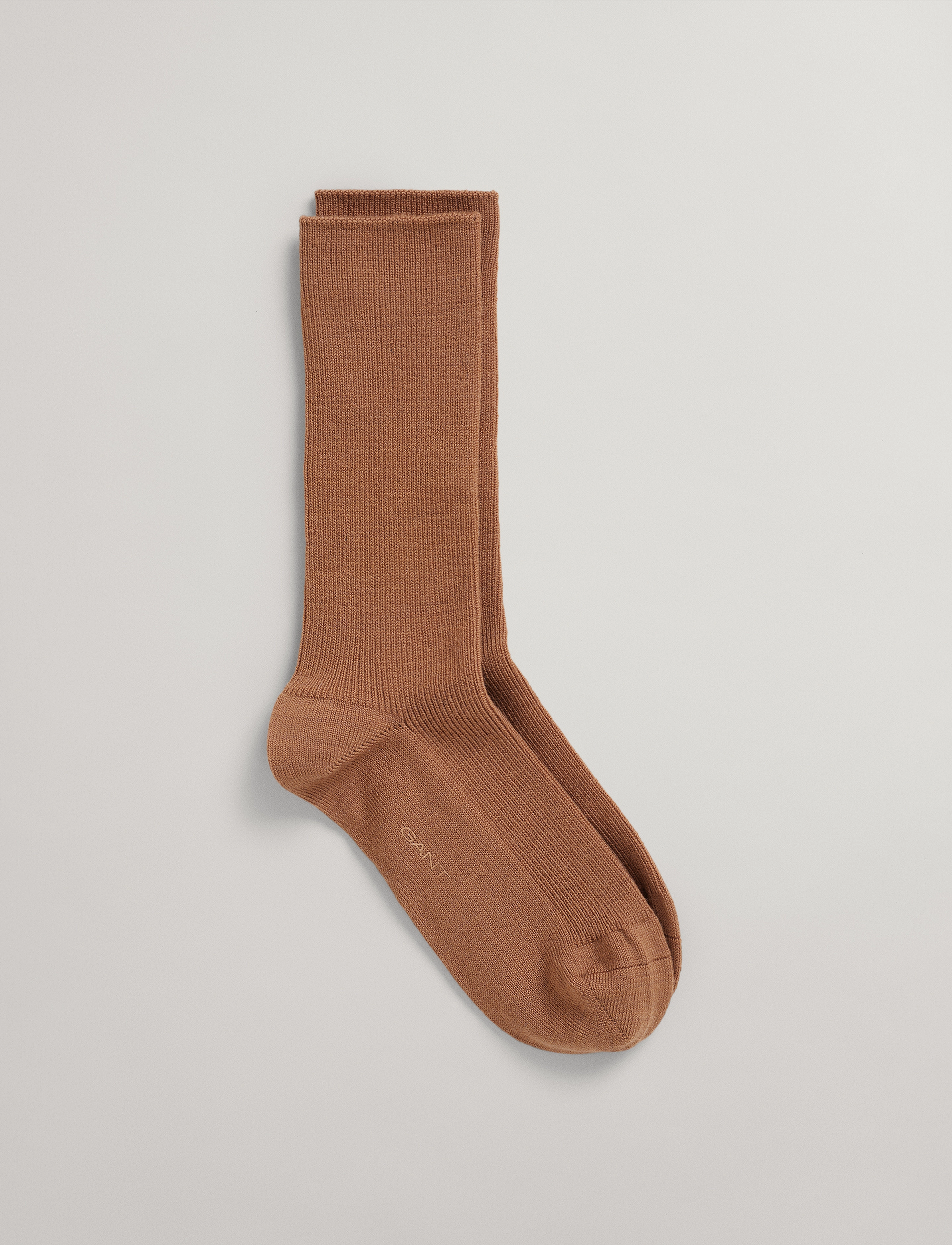 GANT - D2. MERINO WOOL SOCKS - roasted walnut - 2