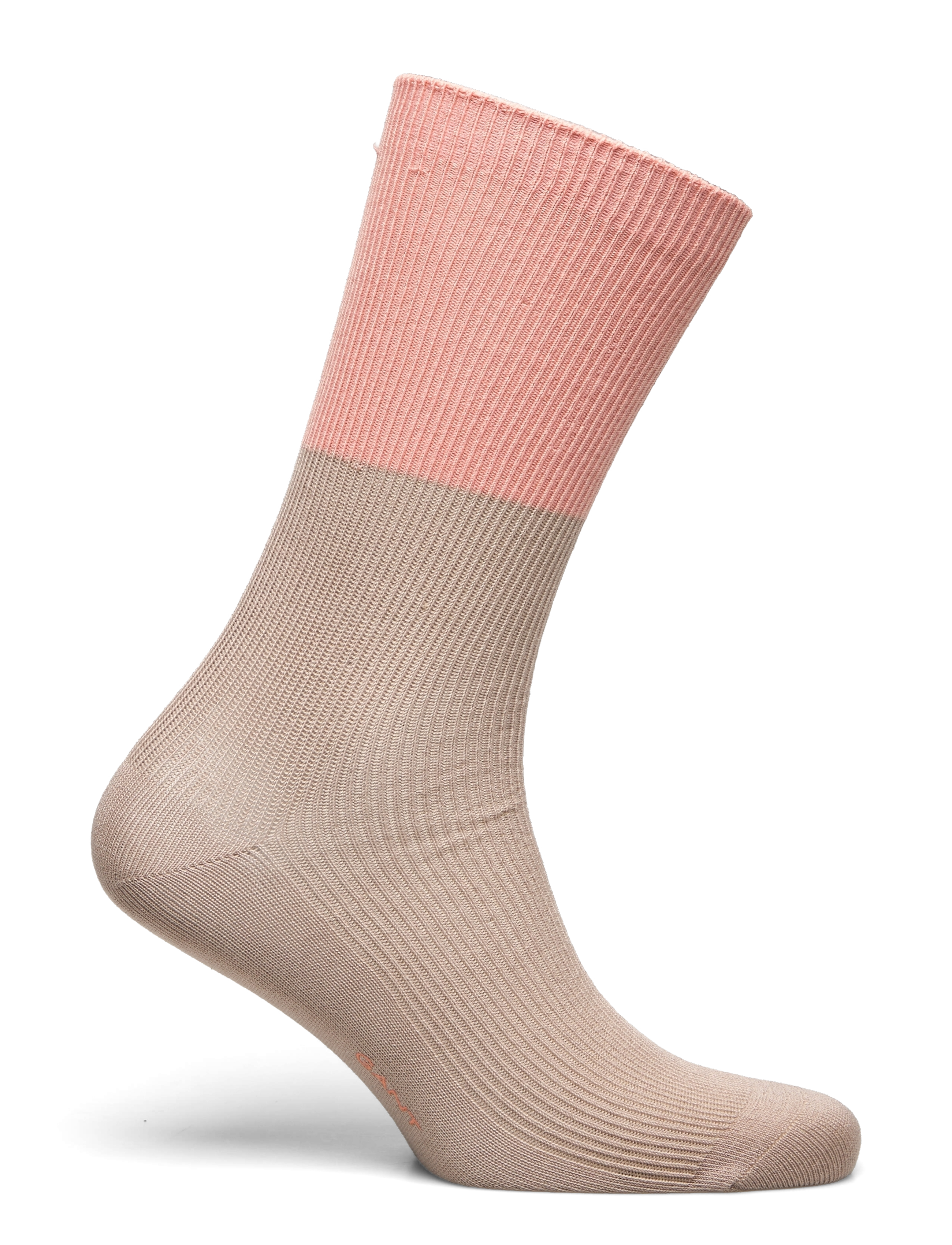 GANT - D2. COLOR BLOCK SOCKS - concrete beige - 1