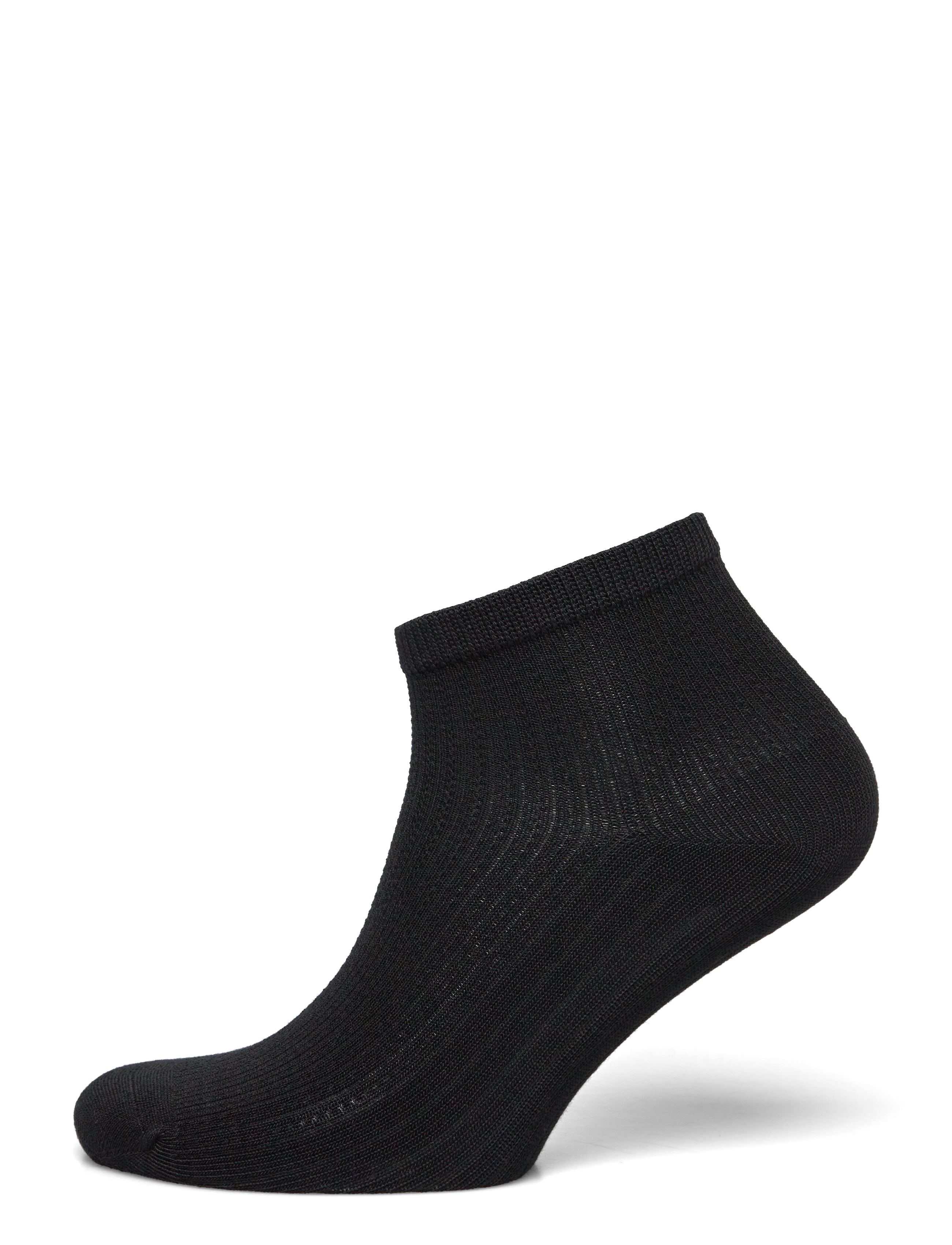 THIN ANKLE SOCKS - EBONY BLACK