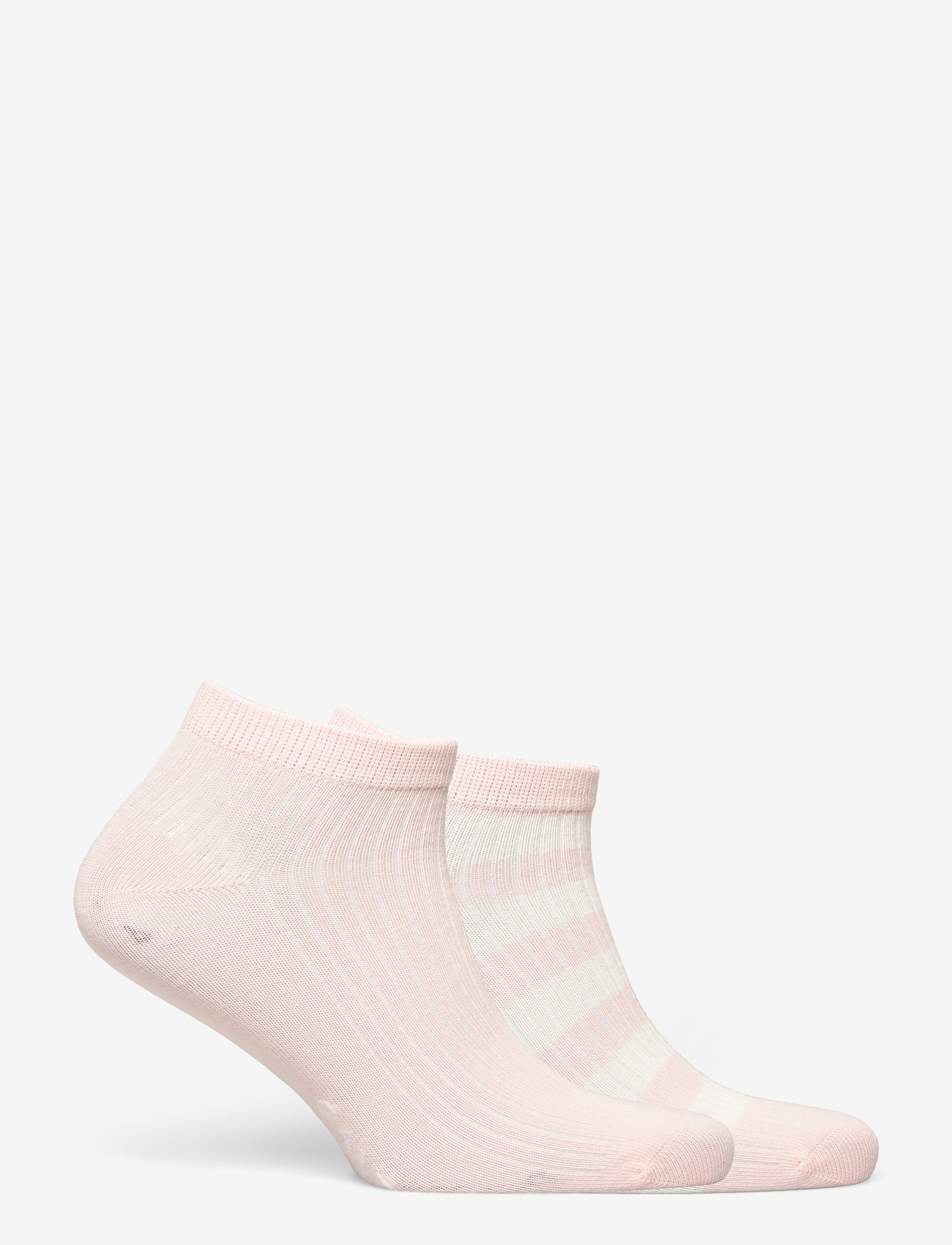 Gant - STRIPE AND SOLID ANKLE SOCKS 2-P - lühikese säärega sokid - apricot pink - 1
