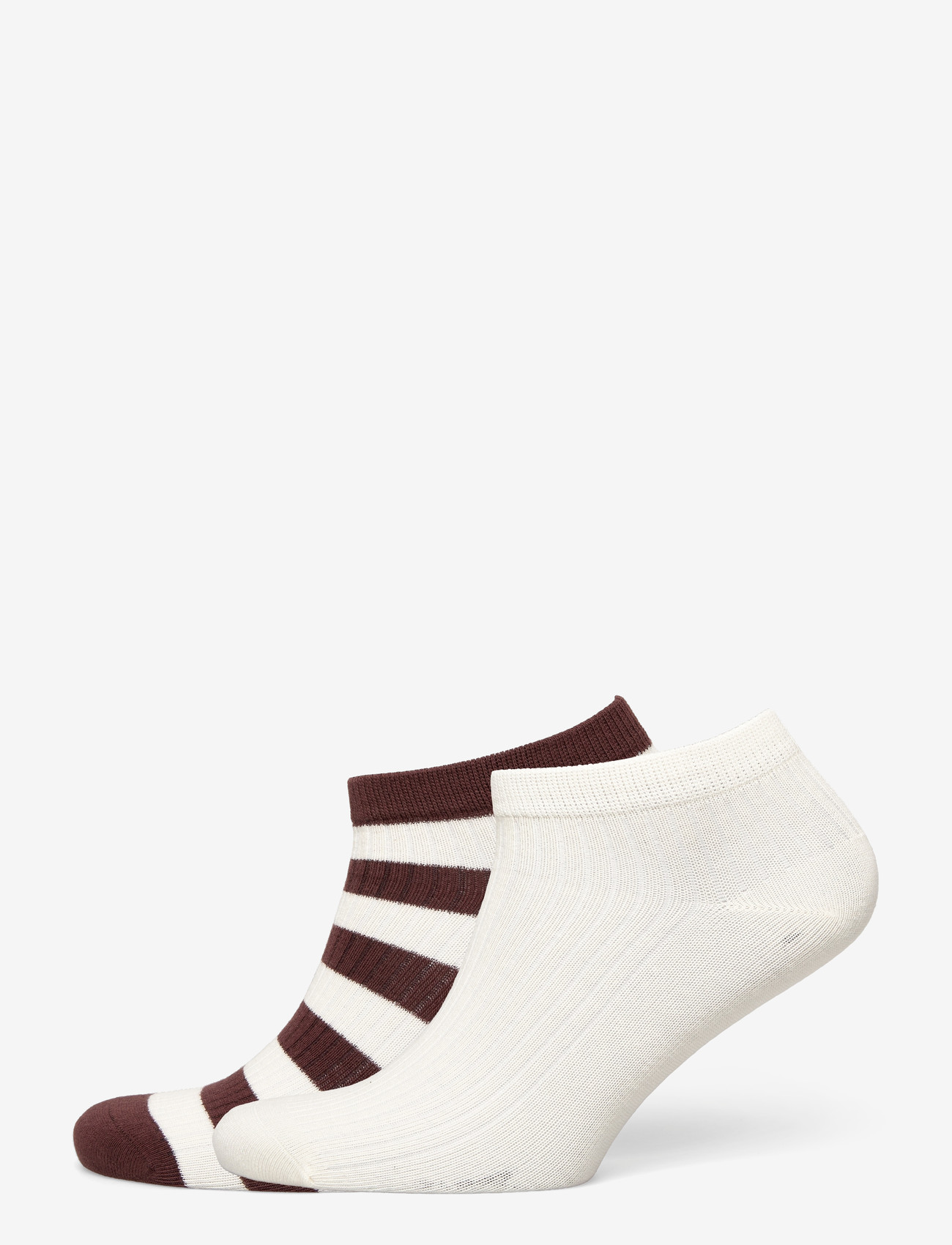 Gant - STRIPE AND SOLID ANKLE SOCKS 2-P - laveste priser - fresh soil - 0