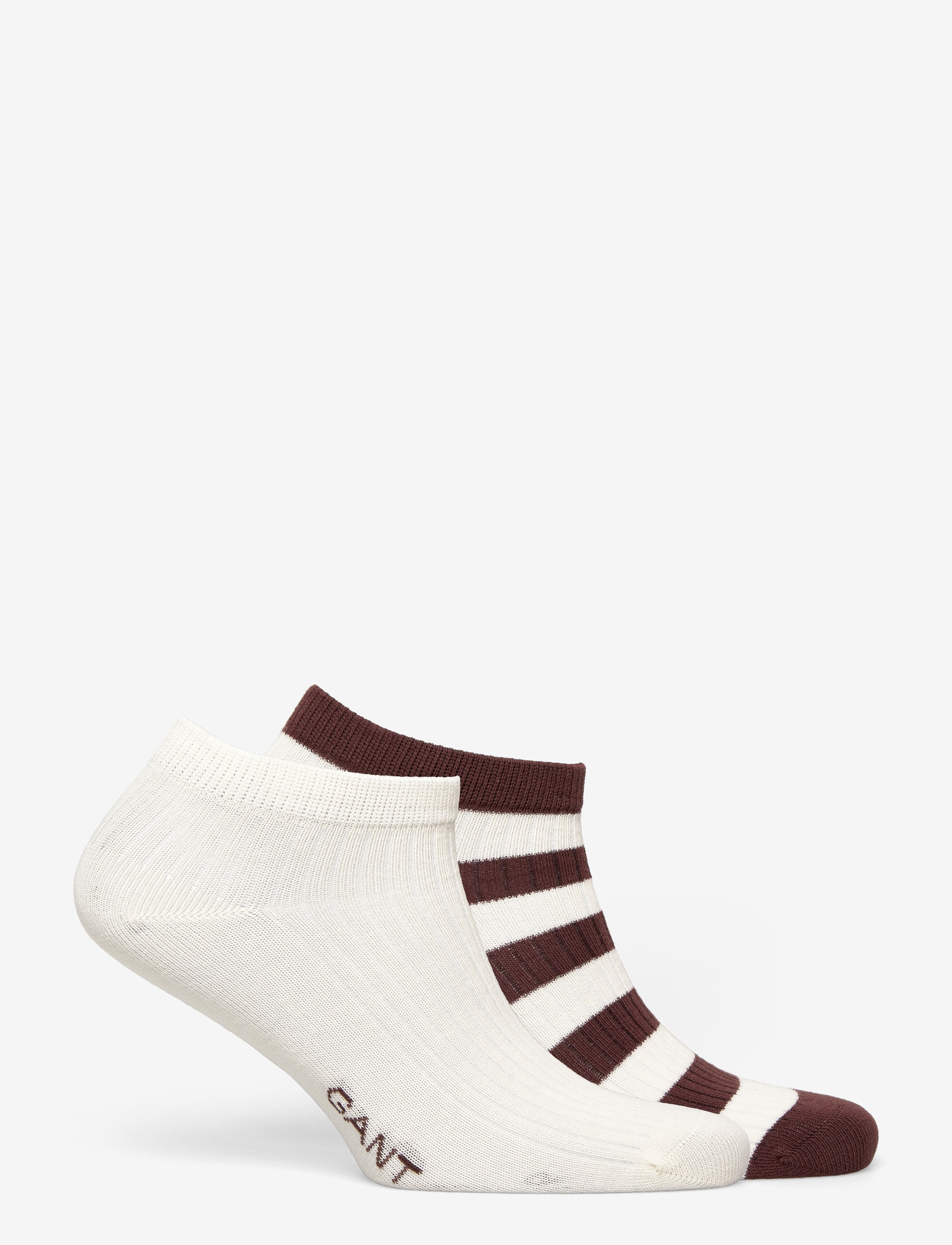Gant - STRIPE AND SOLID ANKLE SOCKS 2-P - laveste priser - fresh soil - 1