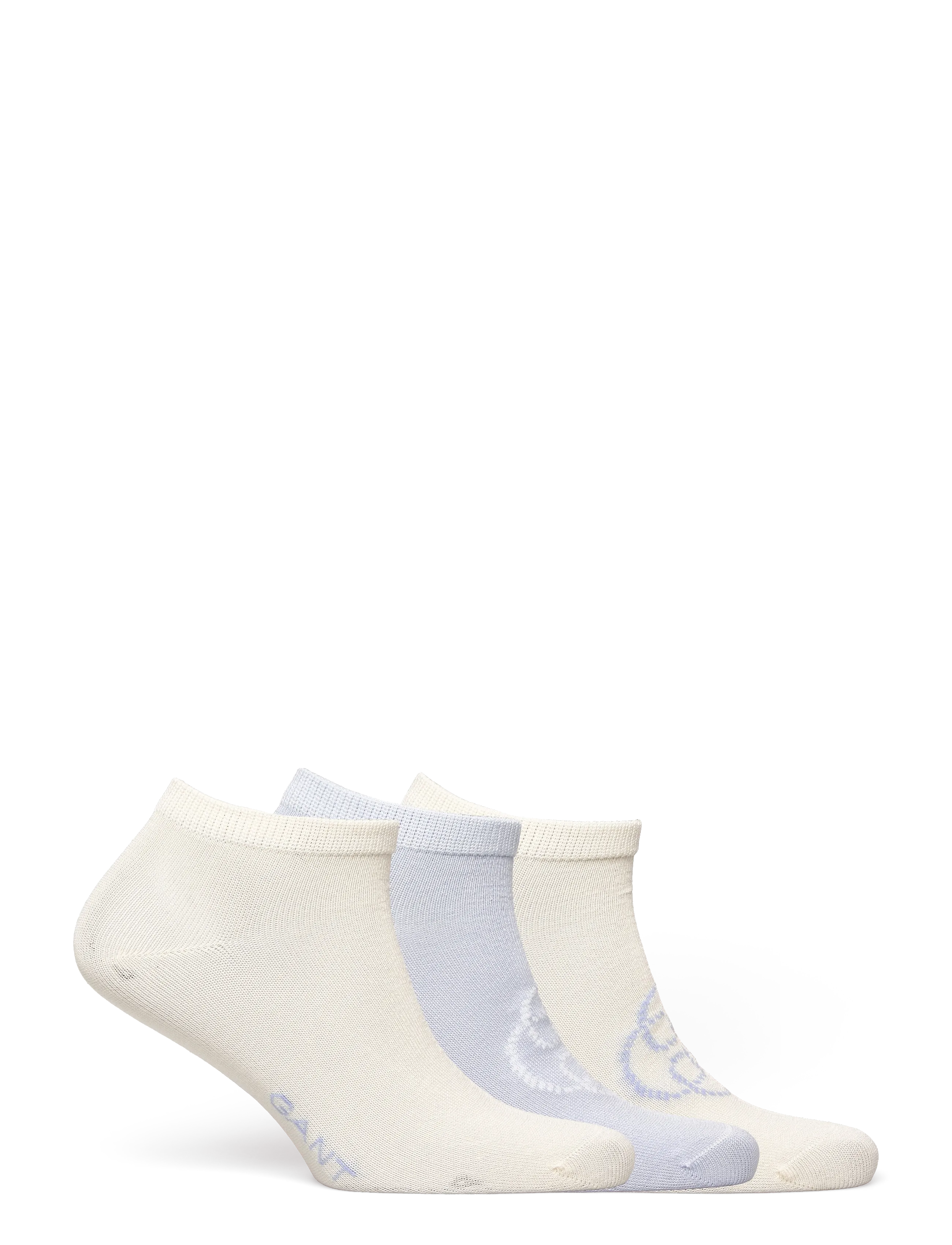 Gant - MONOGRAM ANKLE SOCKS 3-PACK - light blue - 2
