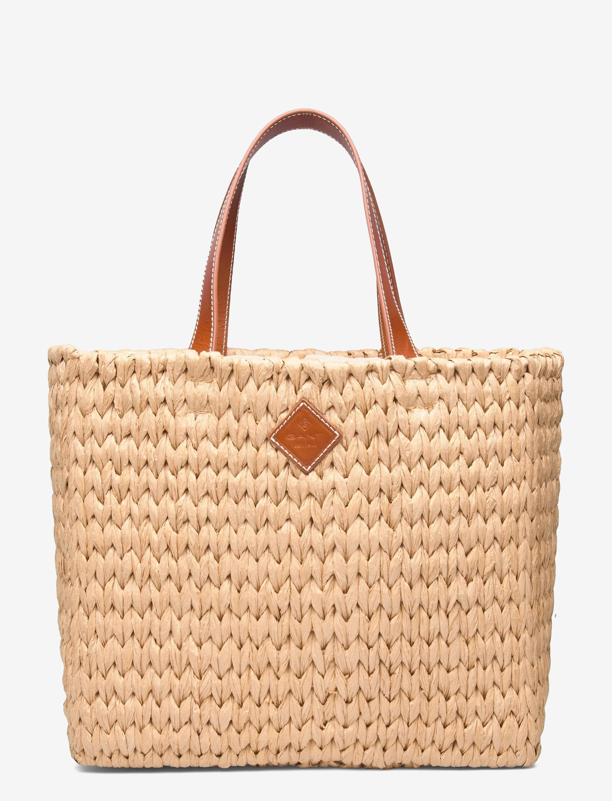 GANT - D1. CITY STRAW BAG - dry sand - 0