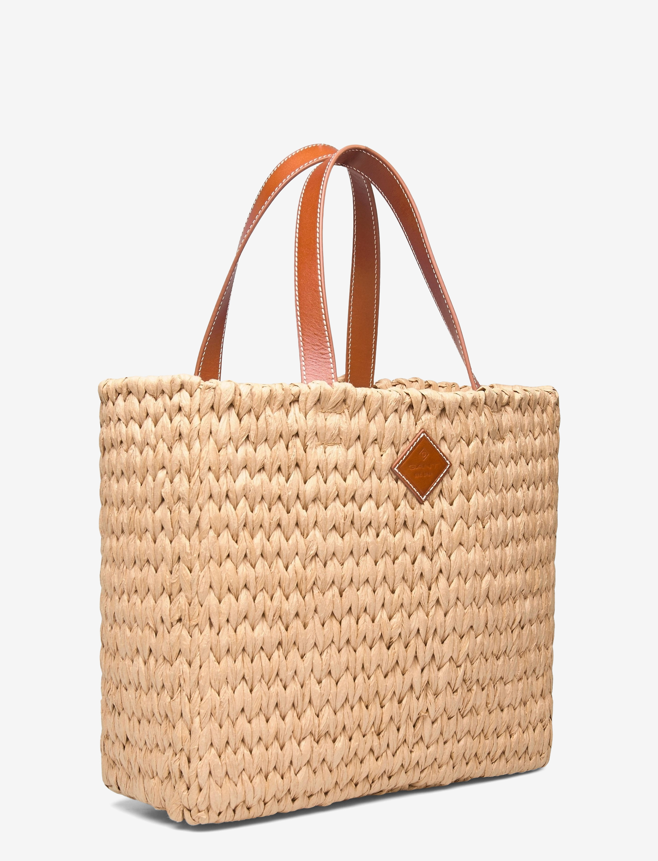 GANT - D1. CITY STRAW BAG - dry sand - 2