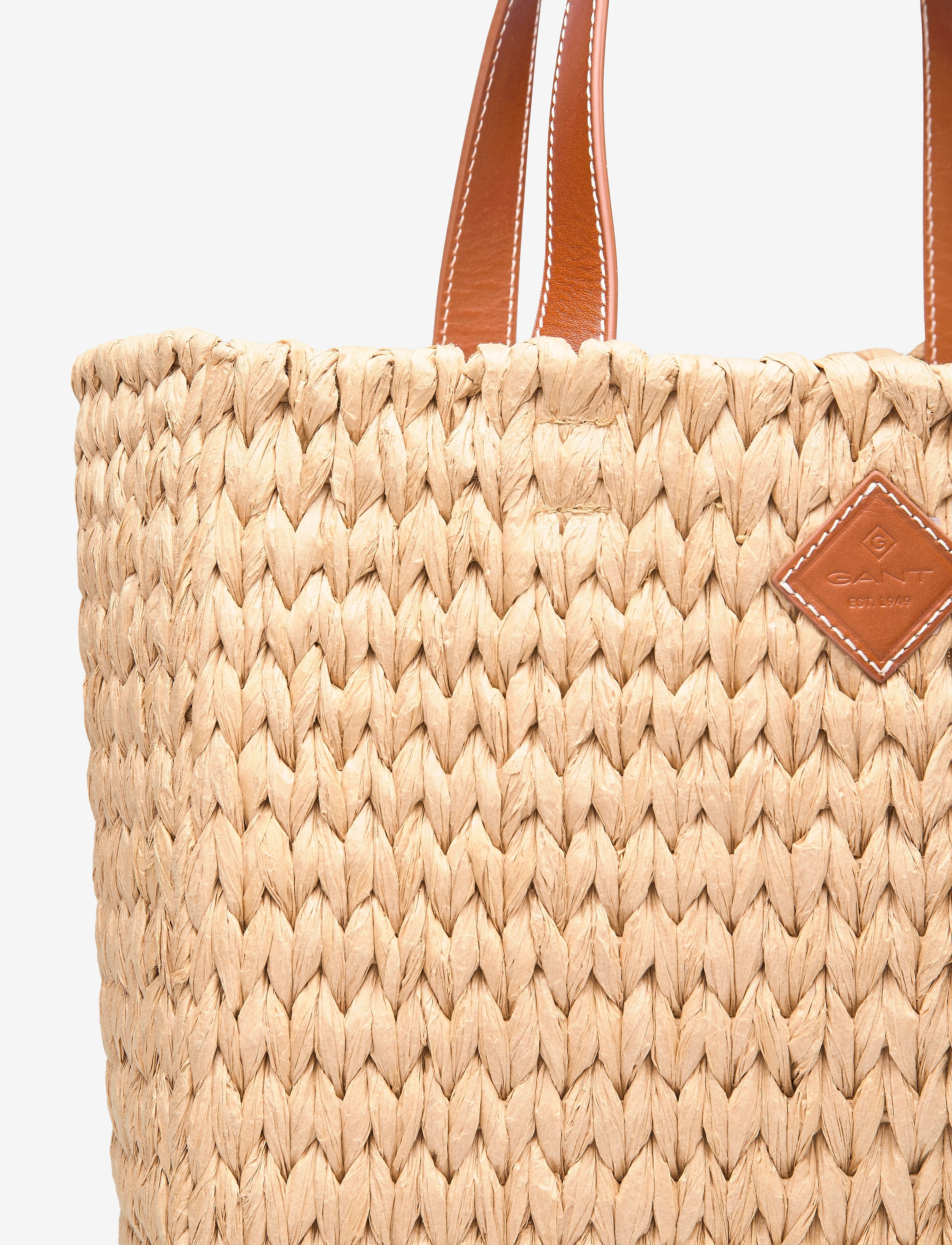 GANT - D1. CITY STRAW BAG - dry sand - 3