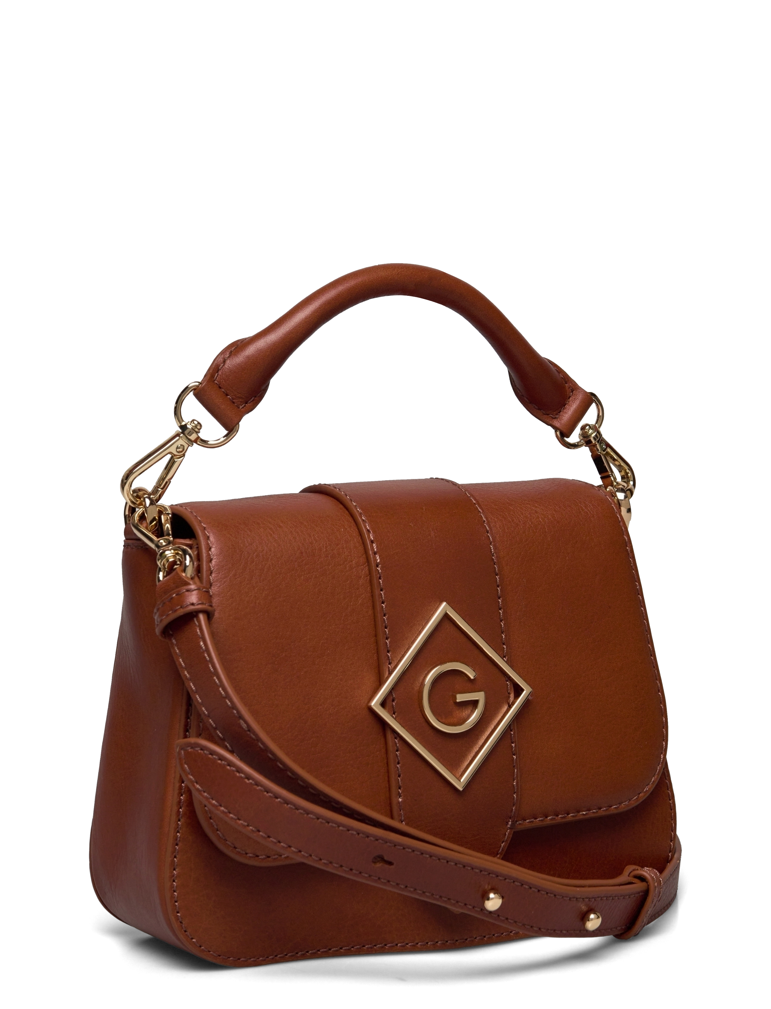 GANT - D1. ICON G LEATHER BAG - clay brown - 2