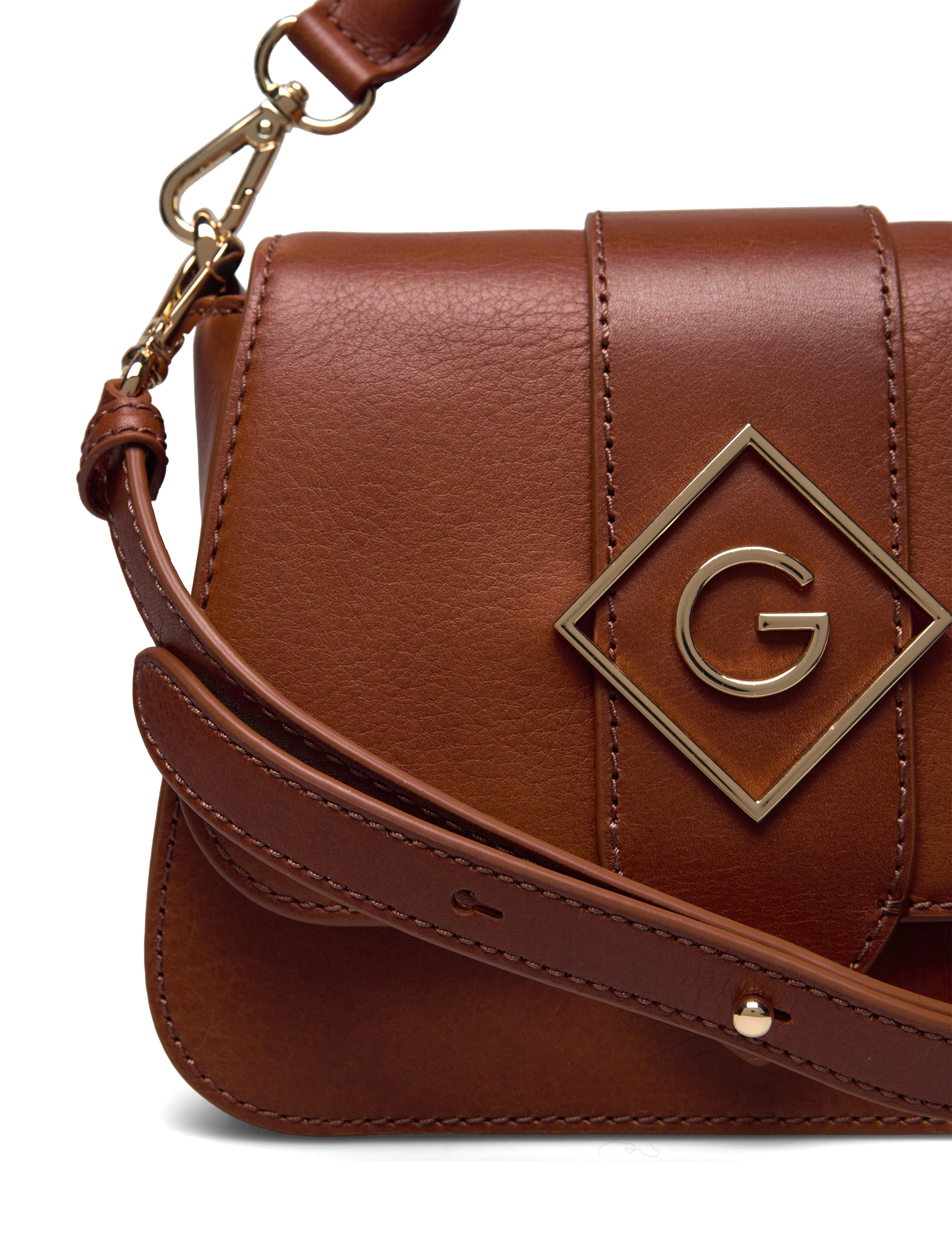 GANT - D1. ICON G LEATHER BAG - clay brown - 3