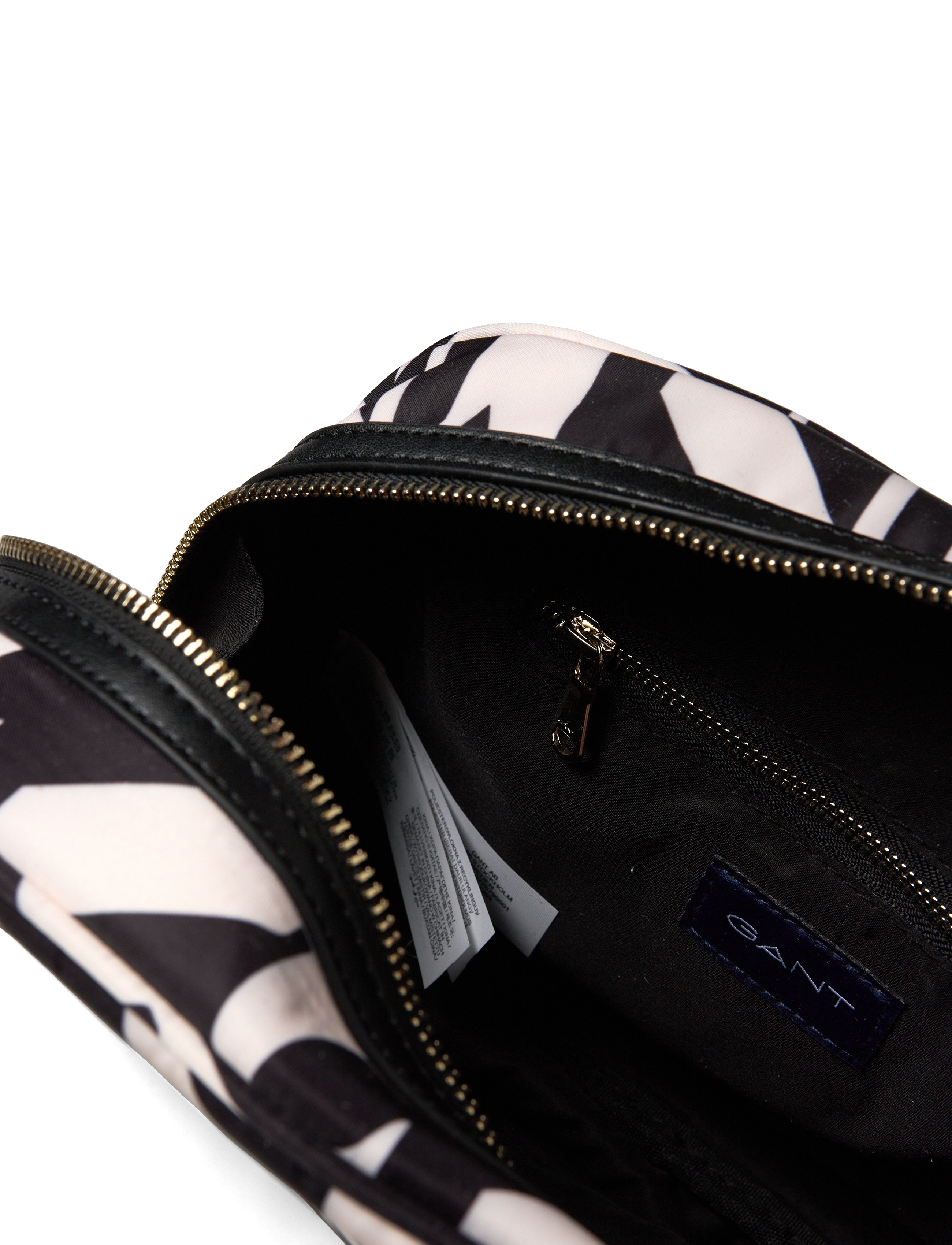GANT - D1. PRINTED WASH BAG - ebony black - 4