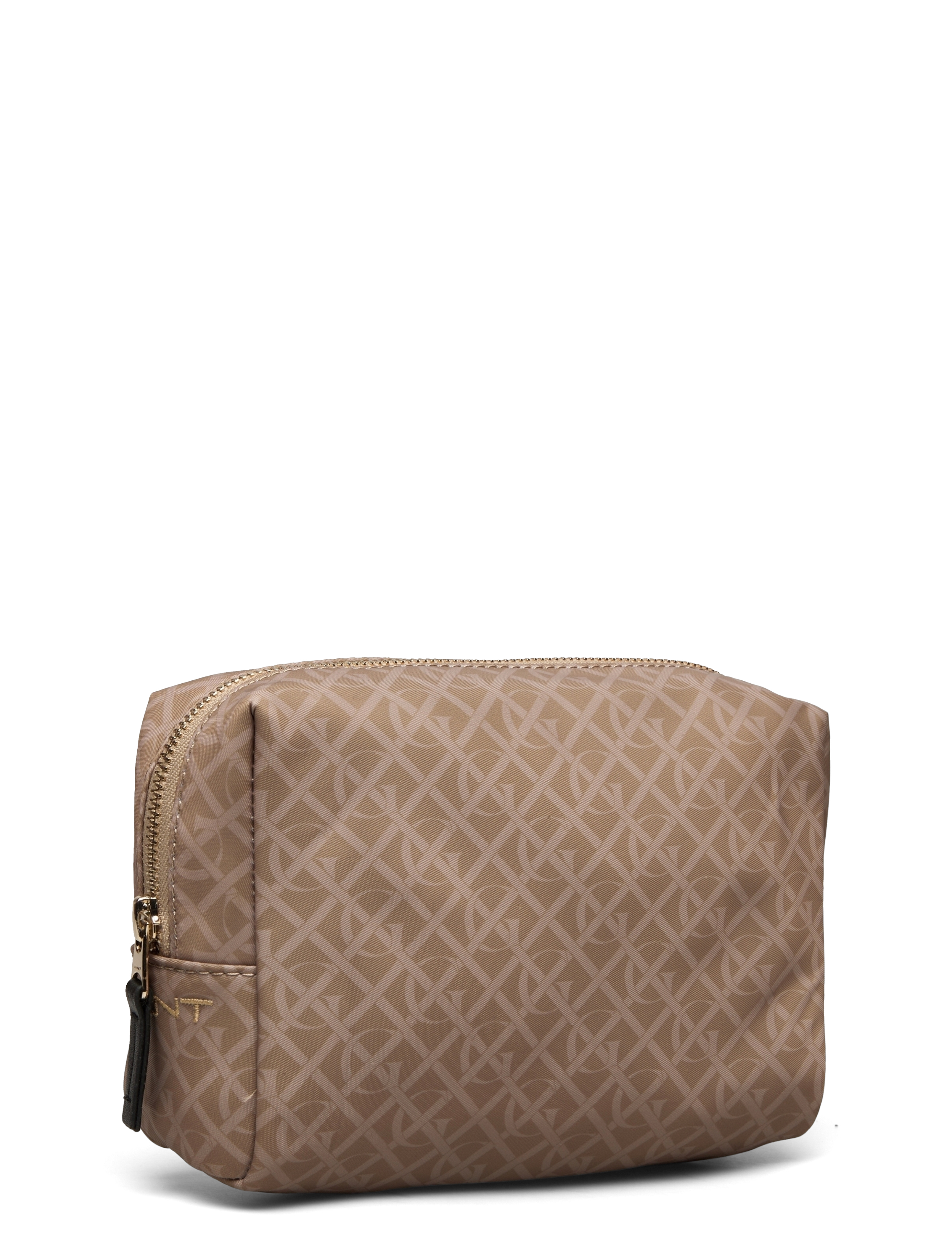 GANT - D1. MONOGRAM PRINT MAKE UP BAG - dark khaki - 2
