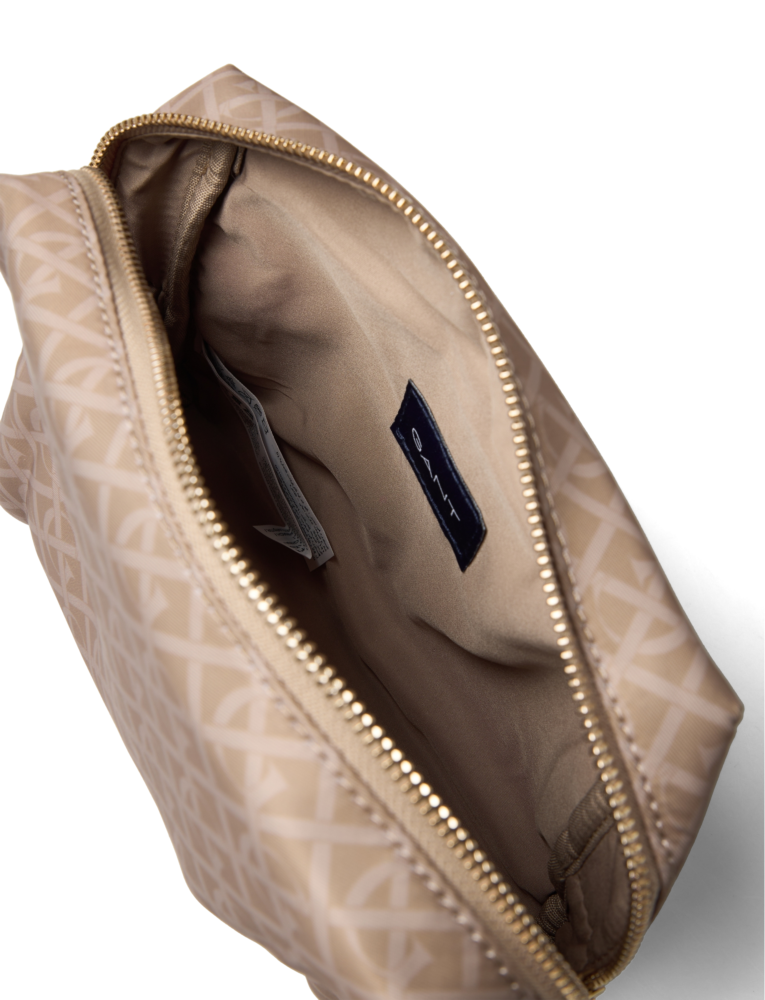 GANT - D1. MONOGRAM PRINT MAKE UP BAG - dark khaki - 4