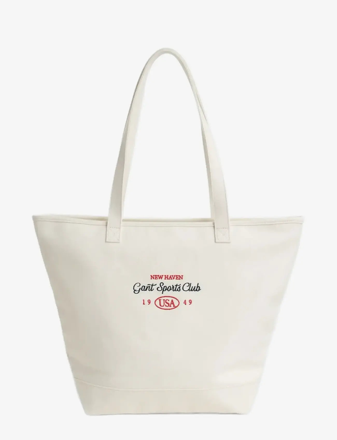 GANT - COTTON CANVAS TOTE BAG - tote bags - cream - 1