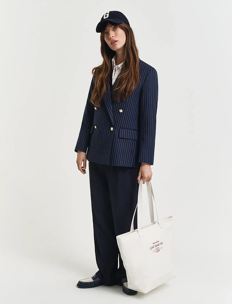 GANT - COTTON CANVAS TOTE BAG - tote bags - cream - 3