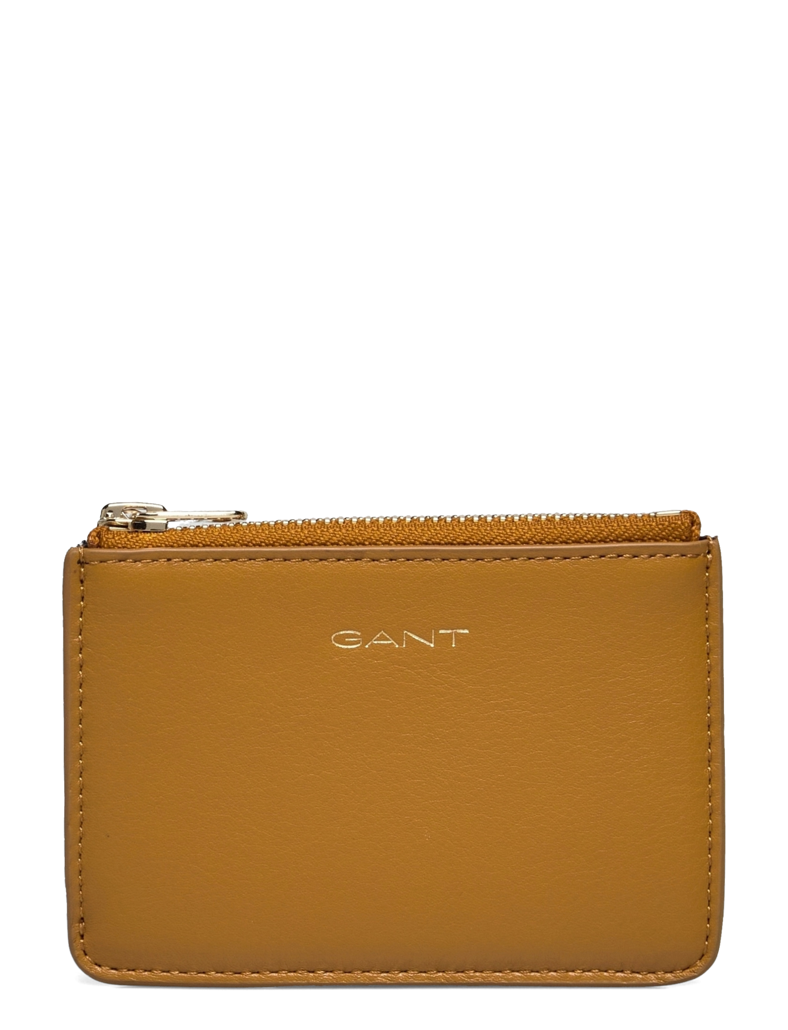 LEATHER ZIP POUCH - CINNAMON BROWN