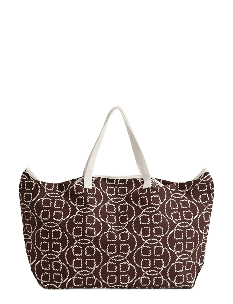 Gant - AOP CANVAS BEACH BAG - tote bags - fresh soil - 2