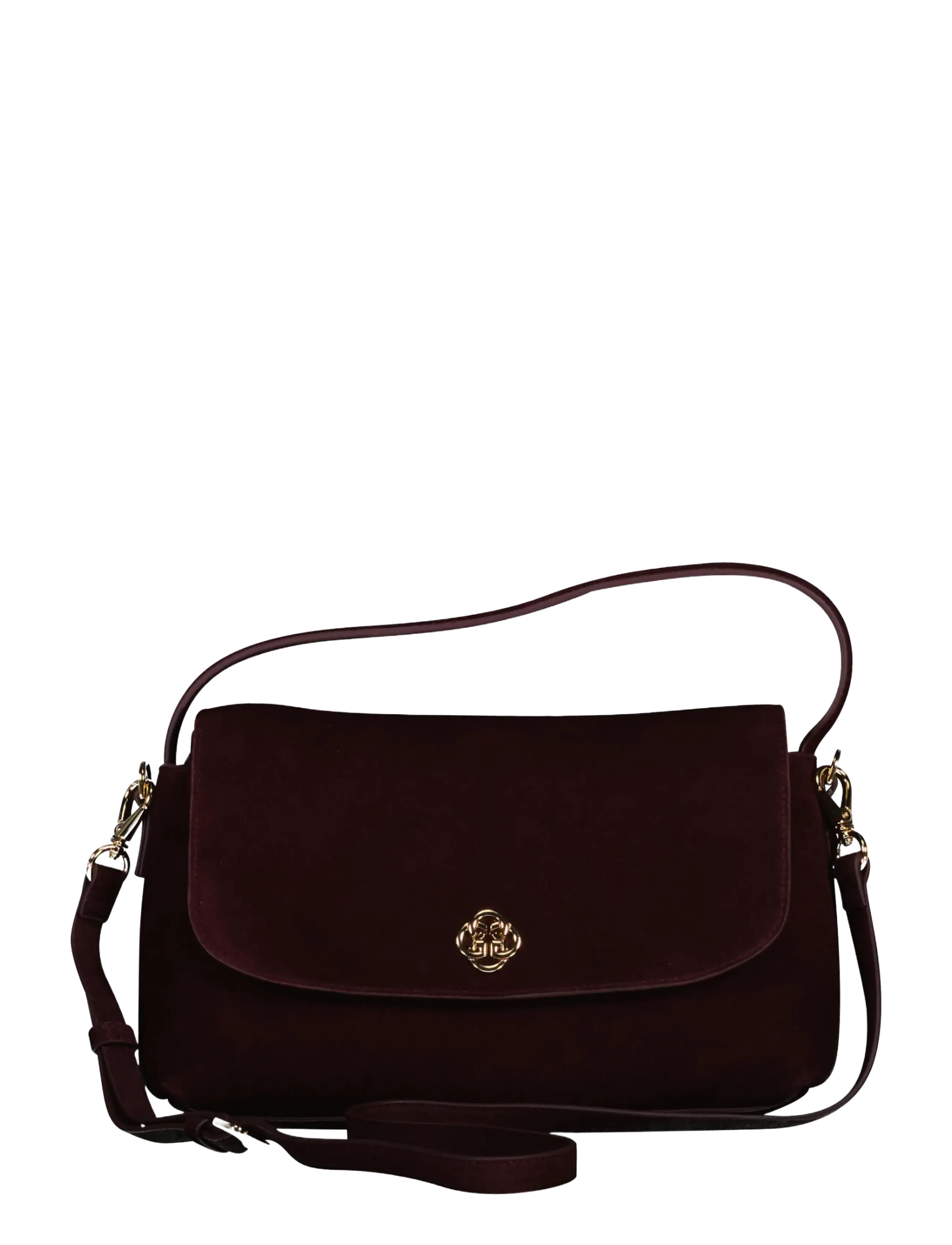 Gant Suede Slouchy Shoulder Bag - Schultertaschen - DARKENED WINE / burgundy