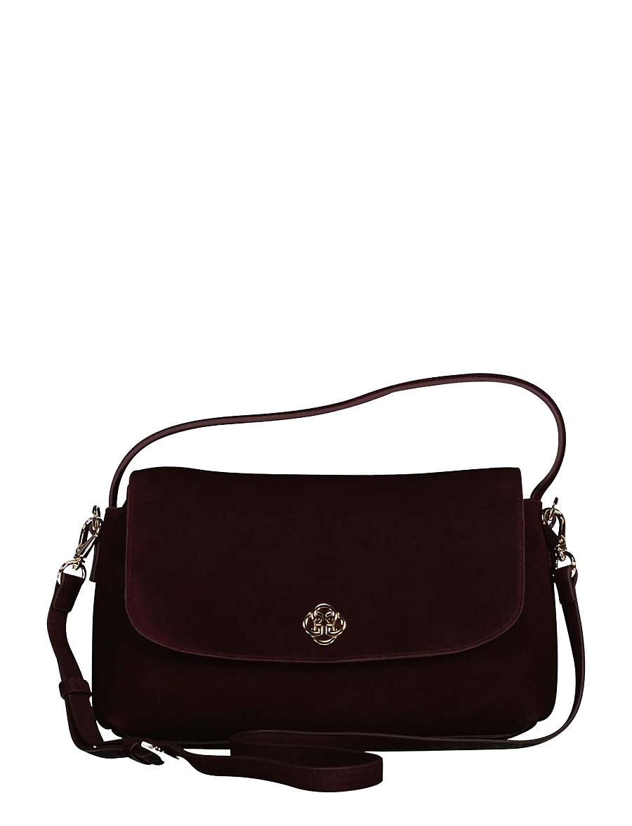 Gant - Suede Slouchy Shoulder Bag - modetrends - darkened wine - 0