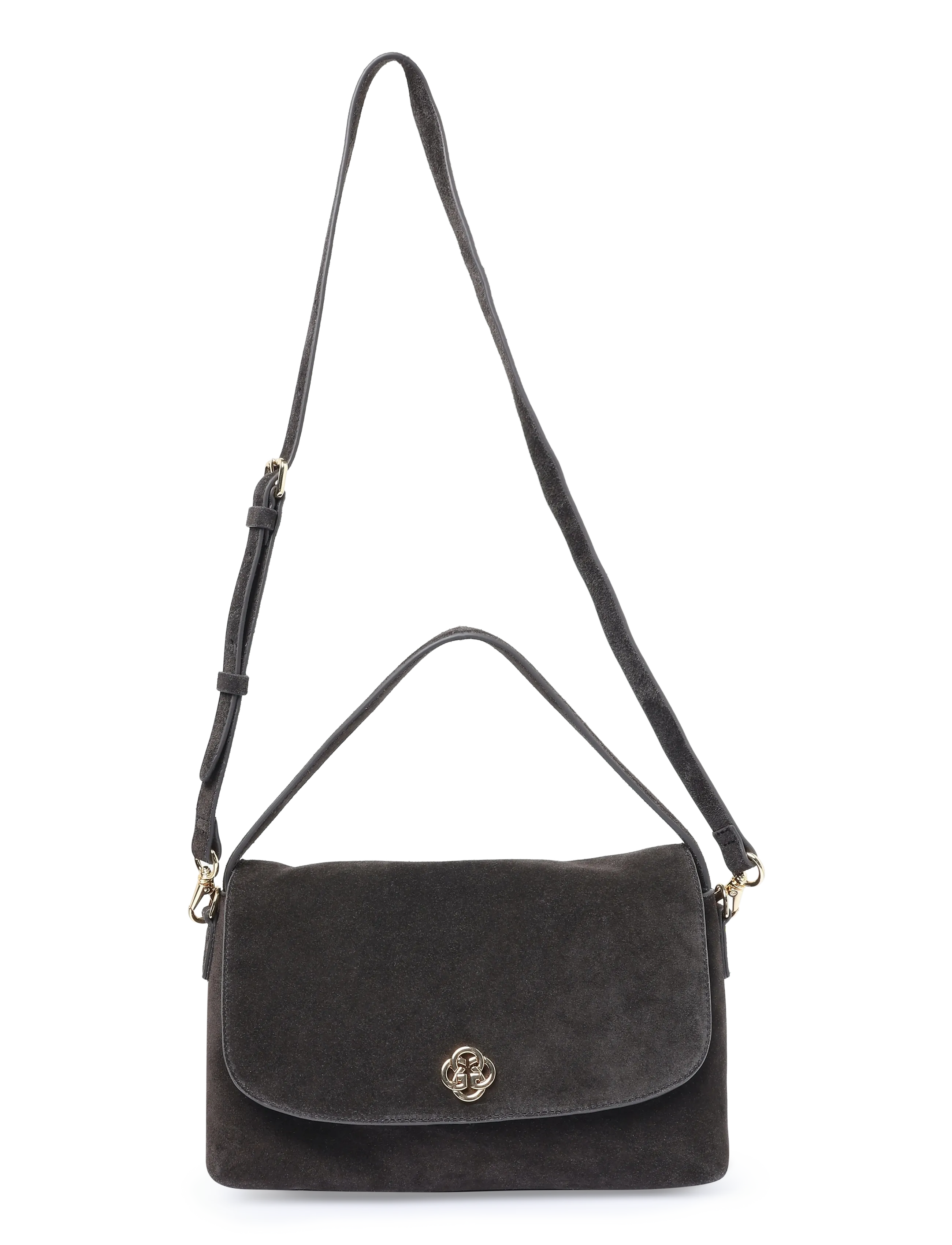 Gant Suede Slouchy Shoulder Bag - Taschen - DEEP BROWN / brown