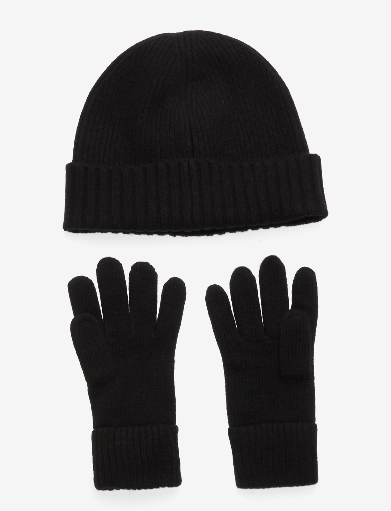 GANT - G BEANIE & GLOVES GIFT SET - beanies - black - 1
