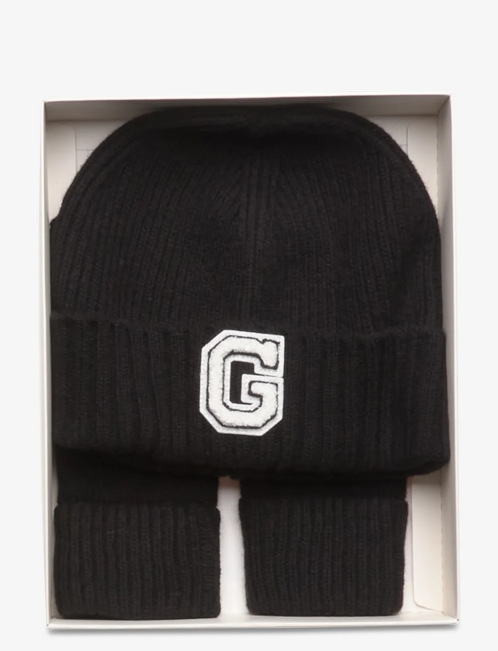 GANT - G BEANIE & GLOVES GIFT SET - beanies - black - 2