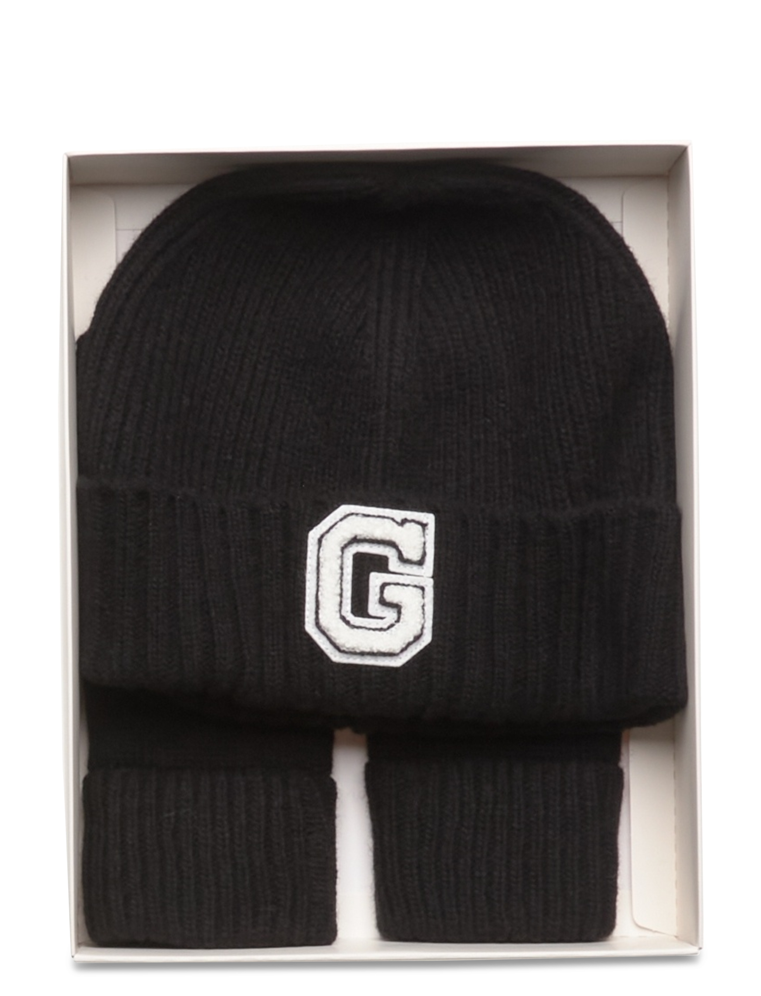GANT - G BEANIE & GLOVES GIFT SET - black - 2