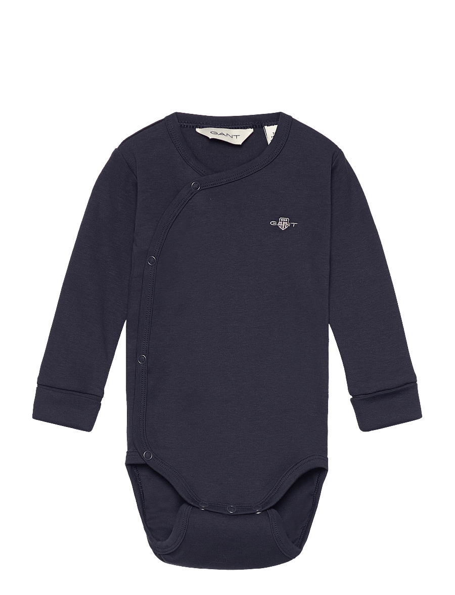 Gant - SHIELD LS BODY - langärmelige bodys - evening blue - 0
