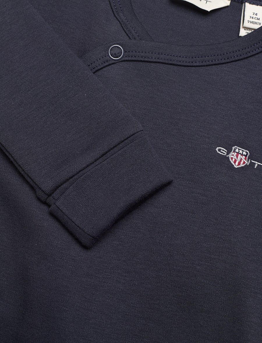 Gant - SHIELD LS BODY - langärmelige bodys - evening blue - 2