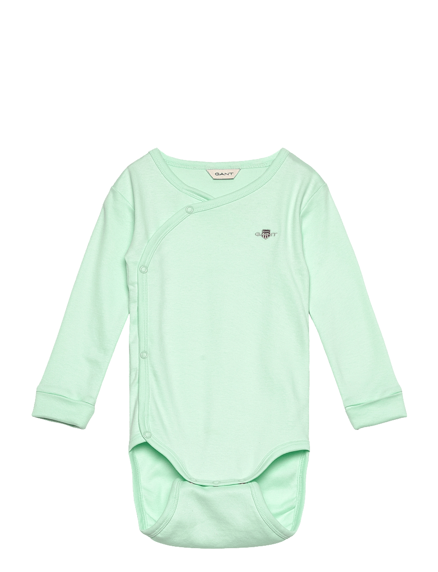 Gant - SHIELD LS BODY - langärmelige bodys - faded mint - 0