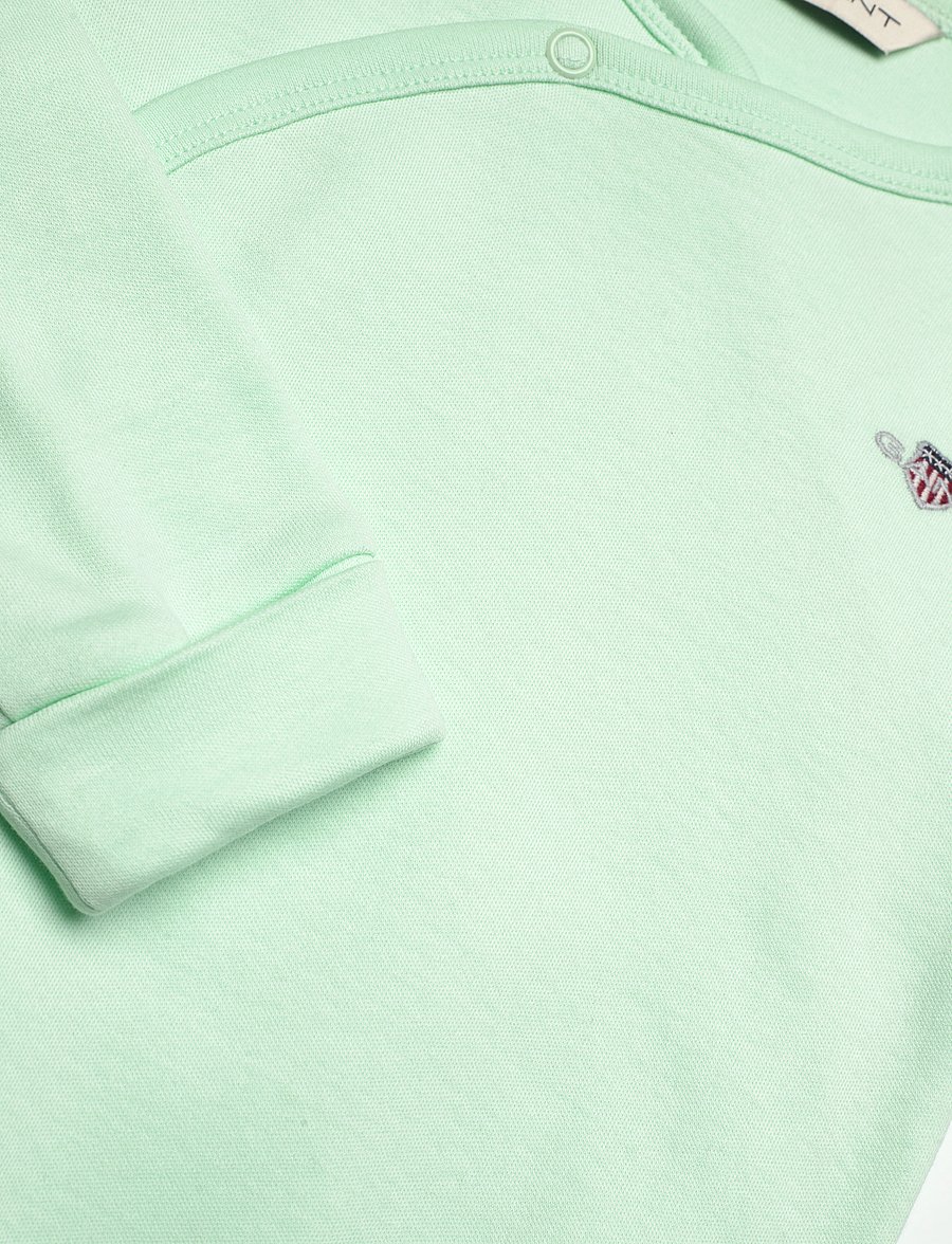 Gant - SHIELD LS BODY - langärmelige bodys - faded mint - 2