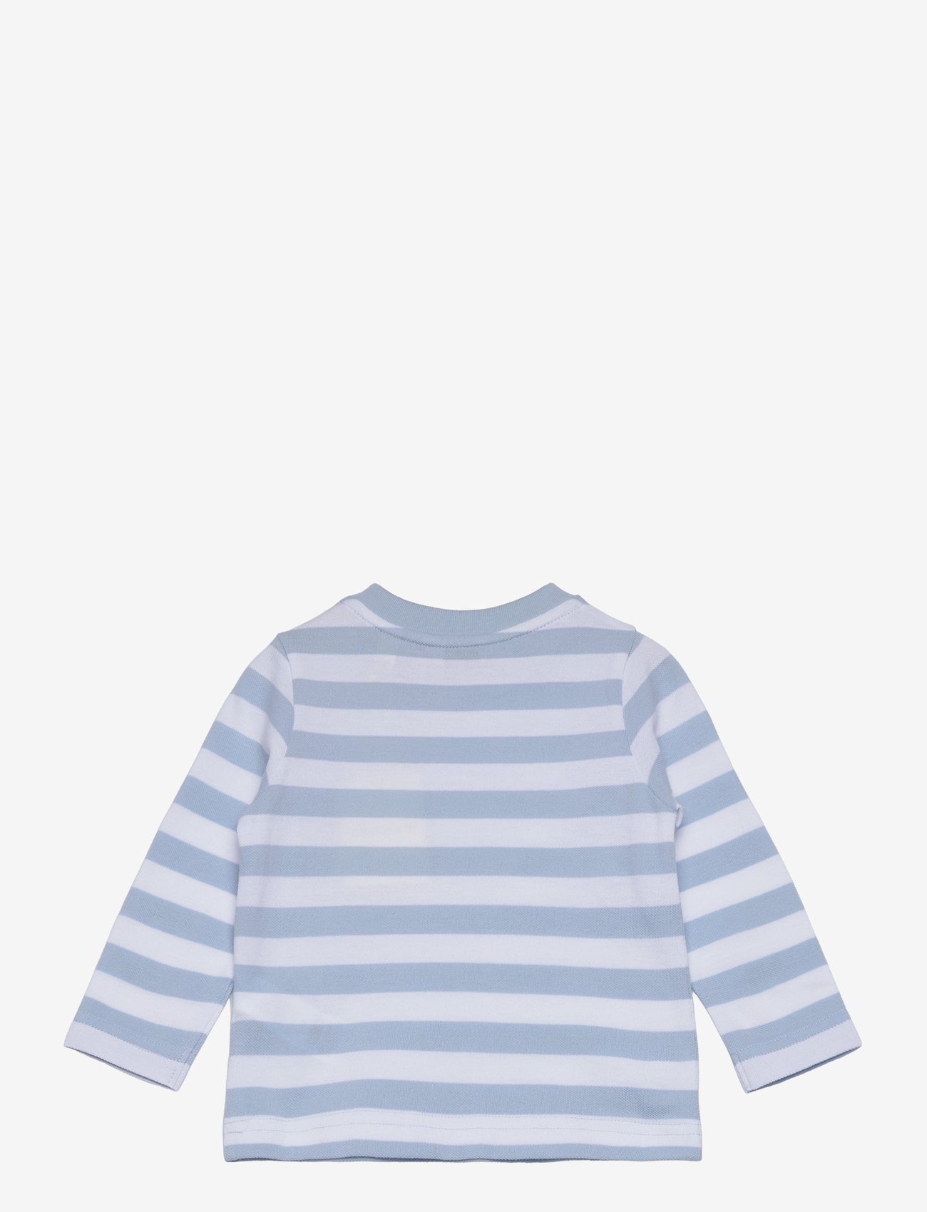 Gant - STRIPED SHIELD PIQUE LS TOP - langærmede t-shirts - calming blue - 1