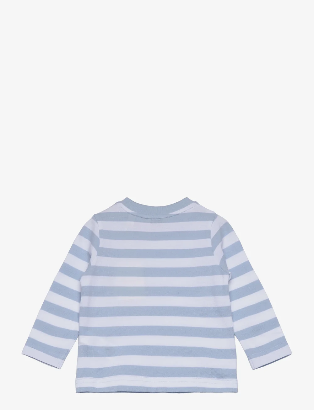 GANT - STRIPED SHIELD PIQUE LS TOP - långärmade t-shirts - calming blue - 1