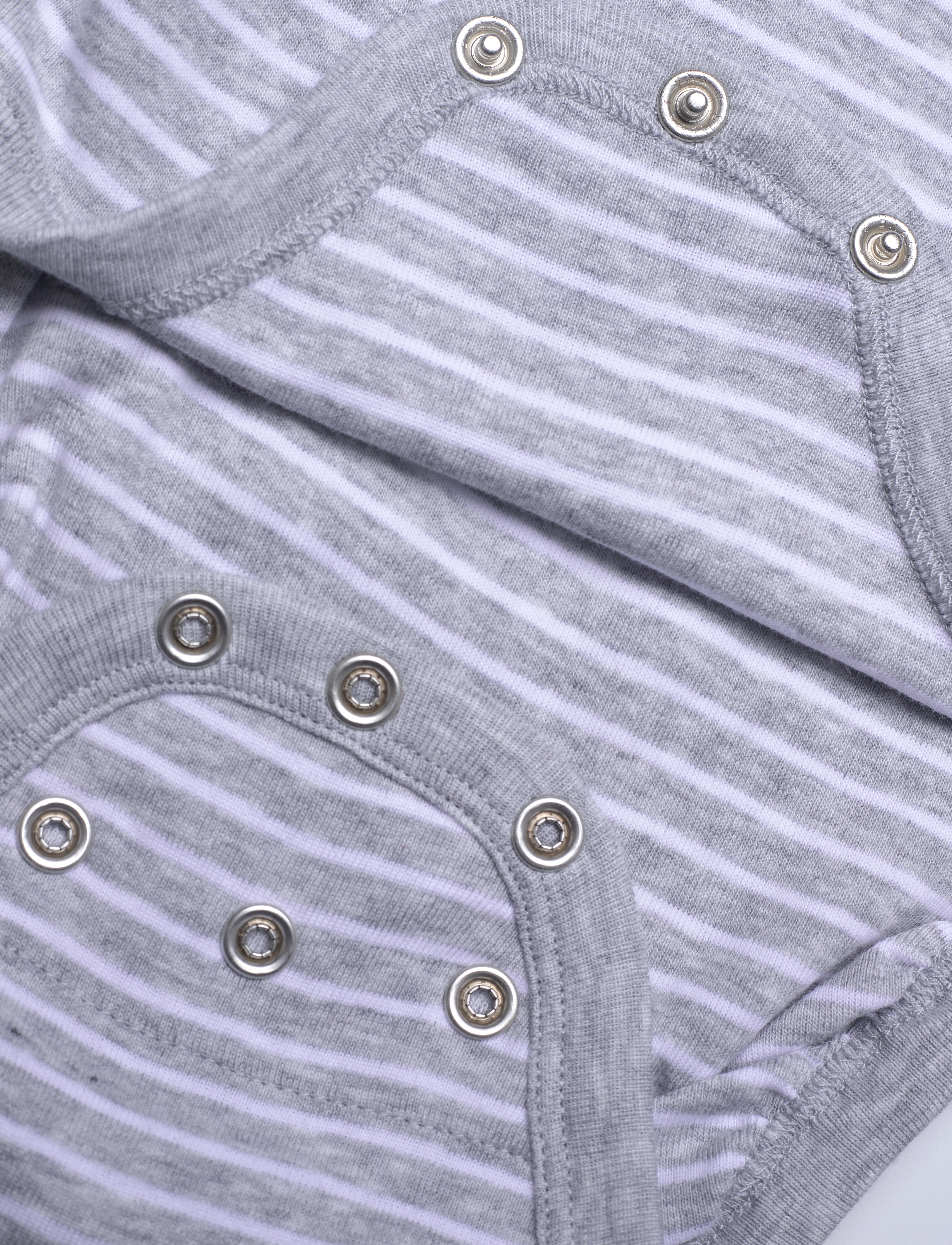 Gant - SHIELD STRIPED LS BODY - langärmelige bodys - light grey melange - 3