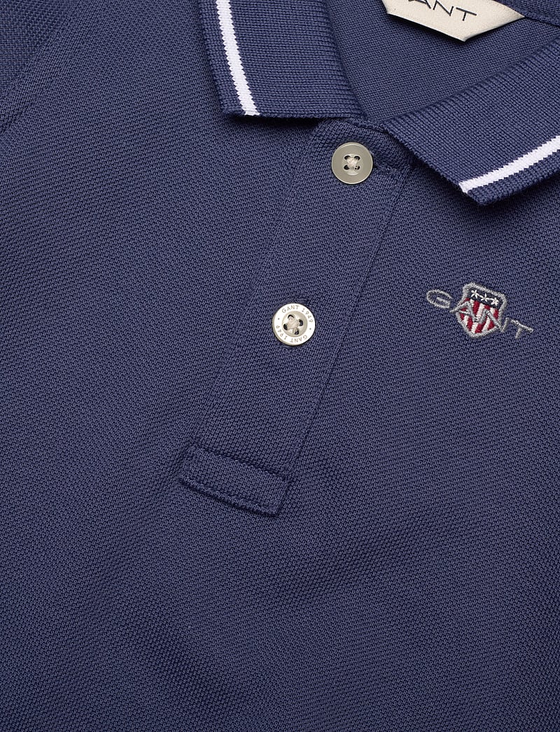 GANT - CONTRAST TP PIQUE BODY - short-sleeved bodies - dusty navy - 2