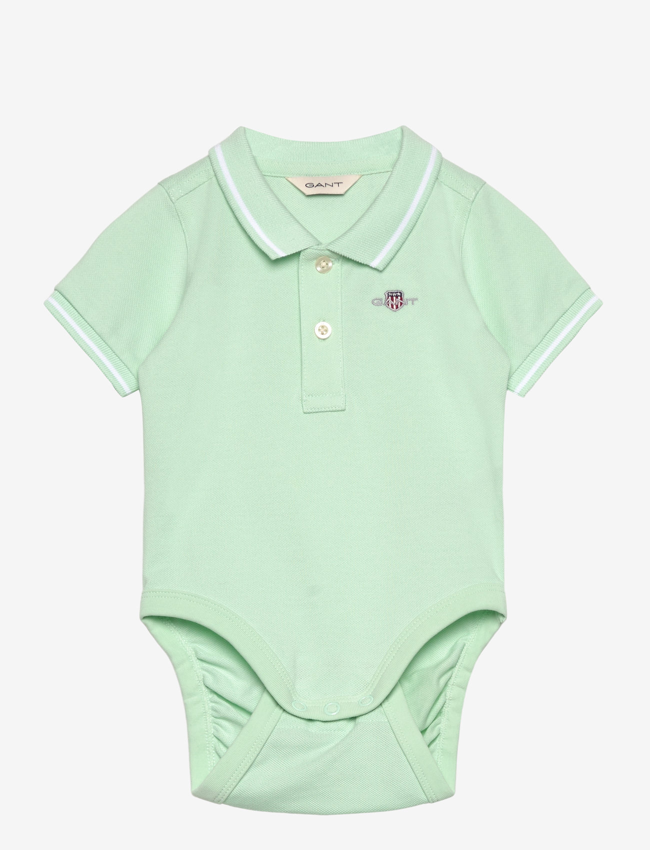 GANT - CONTRAST TP PIQUE BODY - kortärmade bodies - faded mint - 0