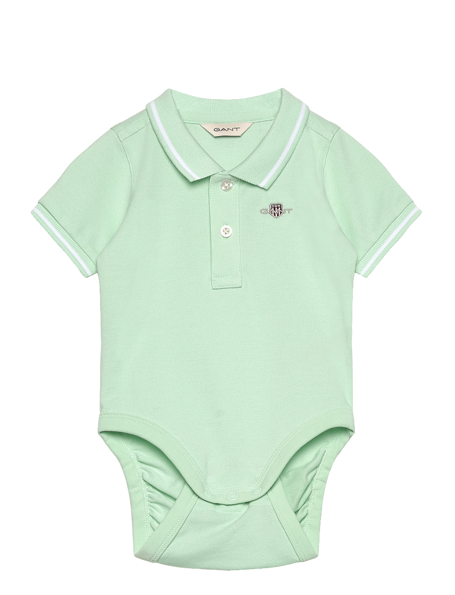 Gant - CONTRAST TP PIQUE BODY - lühikeste varrukatega bodid - faded mint - 0