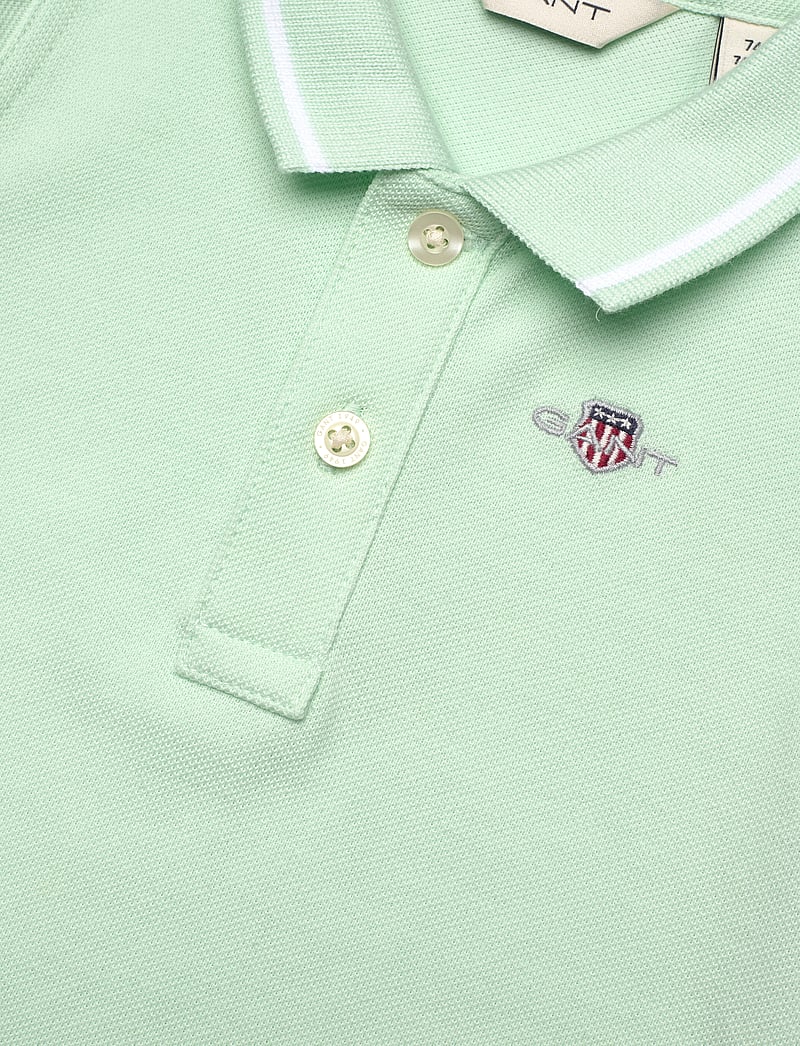 GANT - CONTRAST TP PIQUE BODY - kortärmade bodies - faded mint - 2